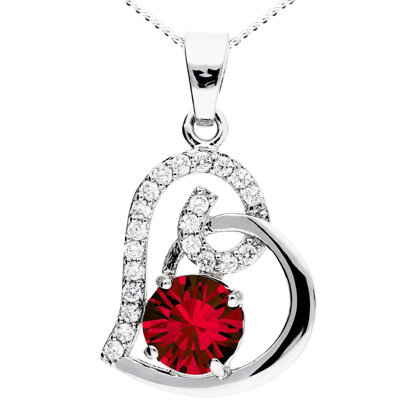 LÖB Kette mit Anhänger 18K Weißgold günstig online kaufen