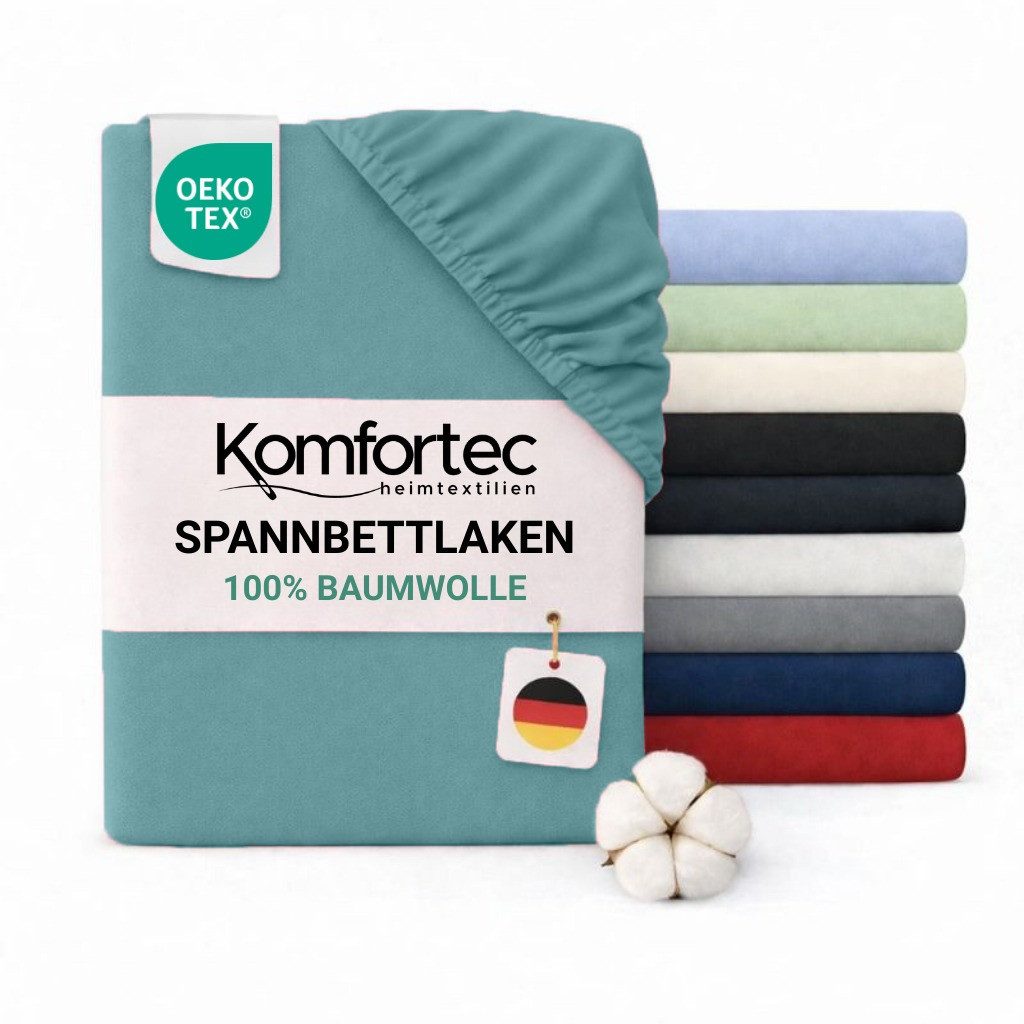 Spannbettlaken Jersey Spannbettuch, 90x200, 140x200, 160x200, 180x200 oder 200x200 cm