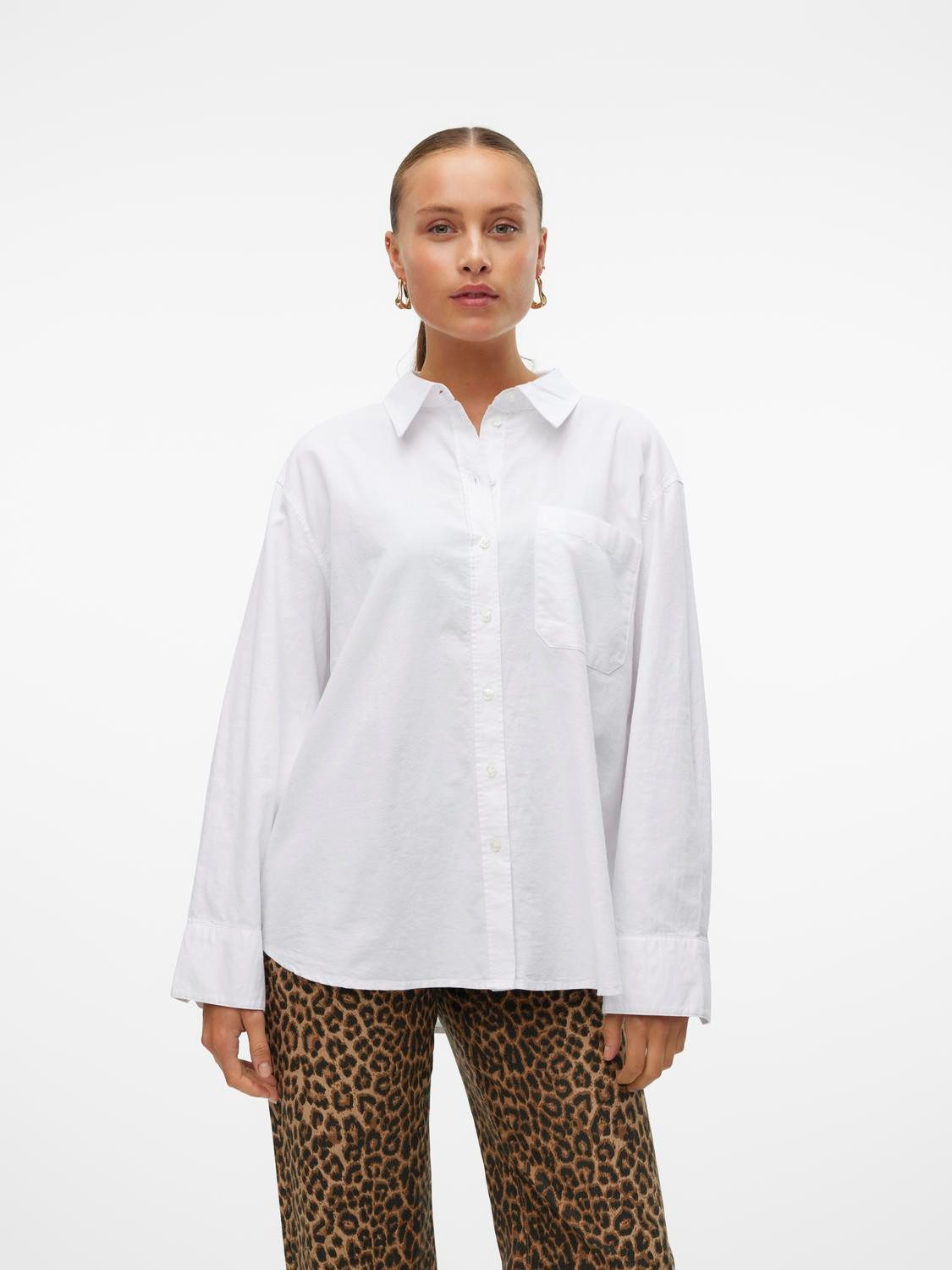 Langarmbluse VMIDA OXFORD SHIRT WVN GA NOOS