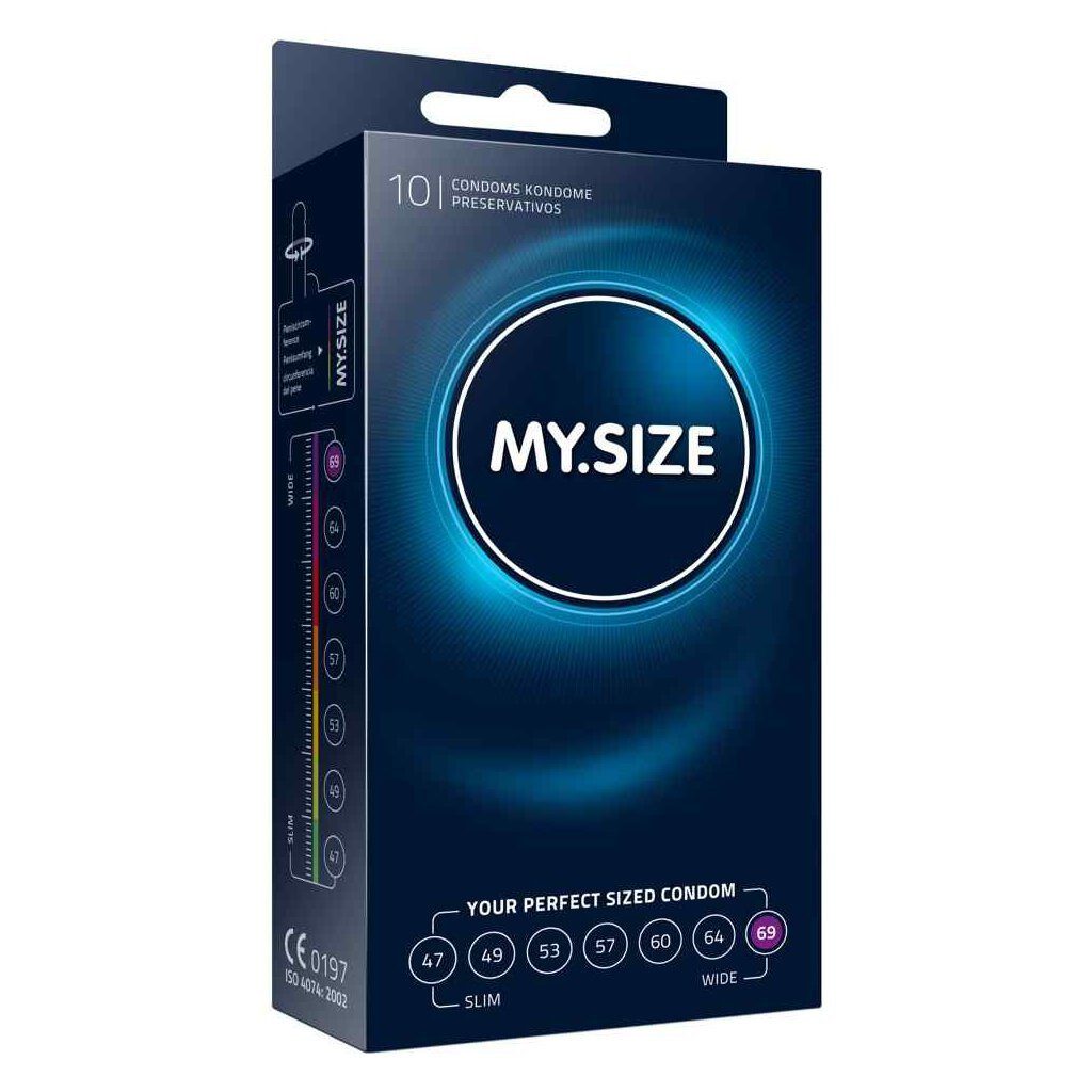 MY.SIZE XXL-Kondome MY.SIZE Pro 69 mm 10er, 1 St., hauchdünn, vegan, Allergenarm