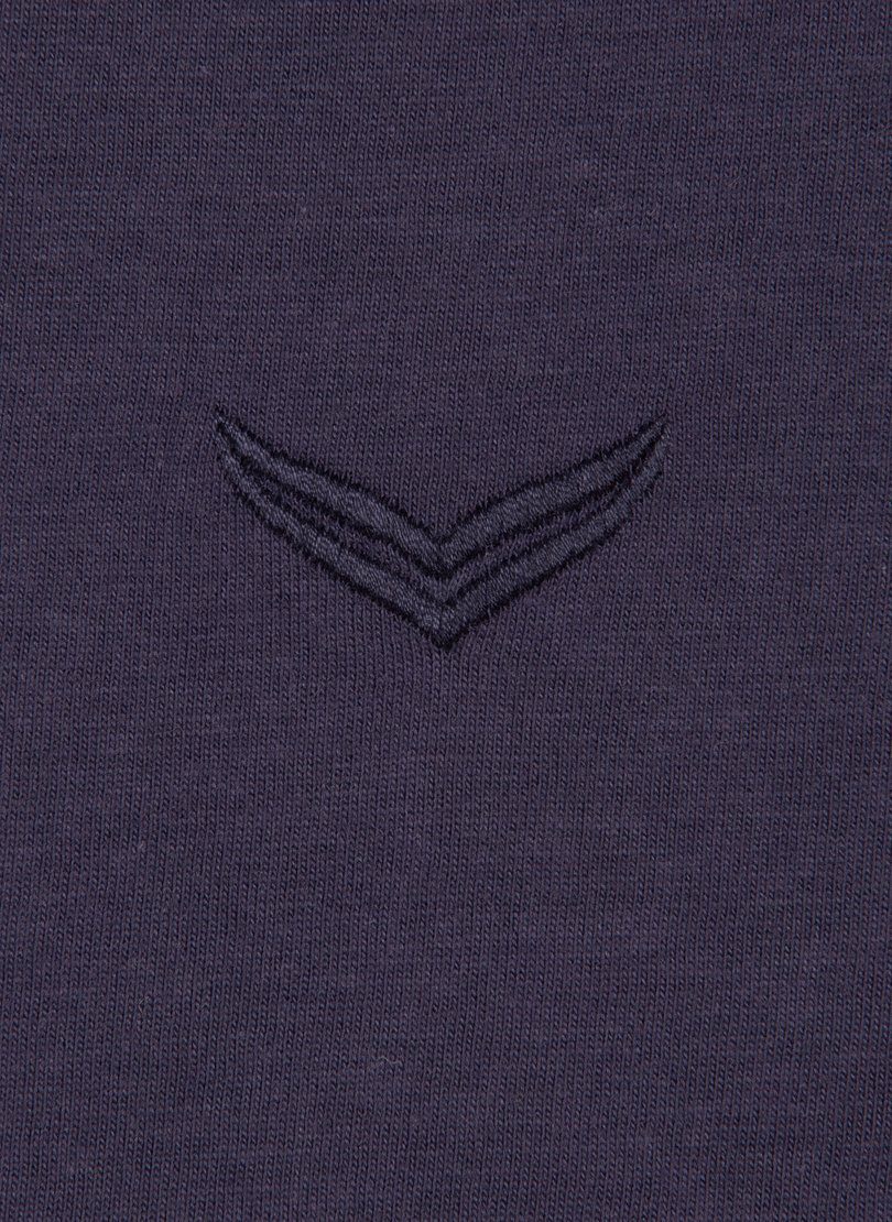 3/4 T-Shirt Trigema TRIGEMA Arm Biobaumwolle aus deep-purple-C2C Shirt