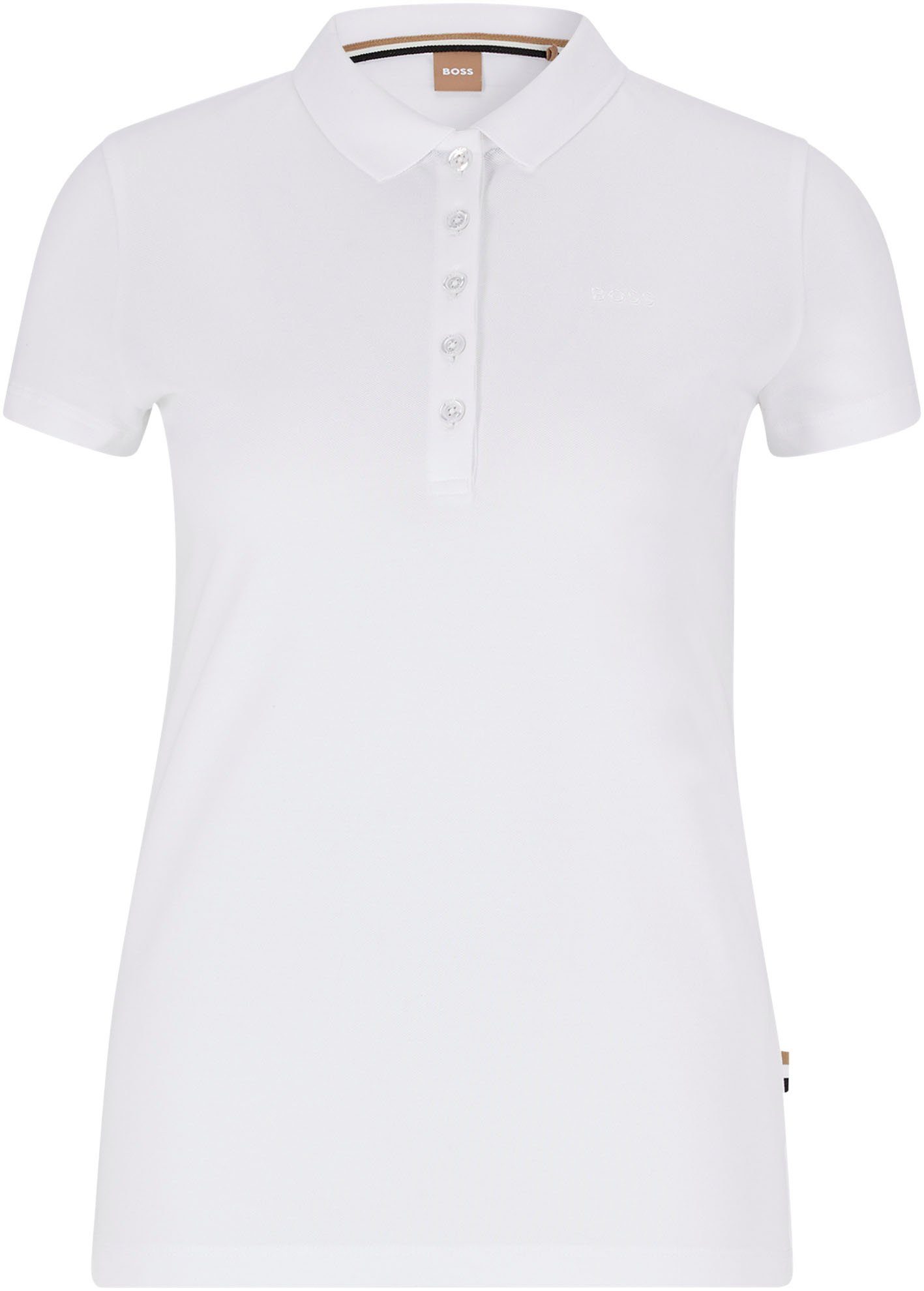 BOSS ORANGE Poloshirt mit White BOSS-Stickerei C_Epola