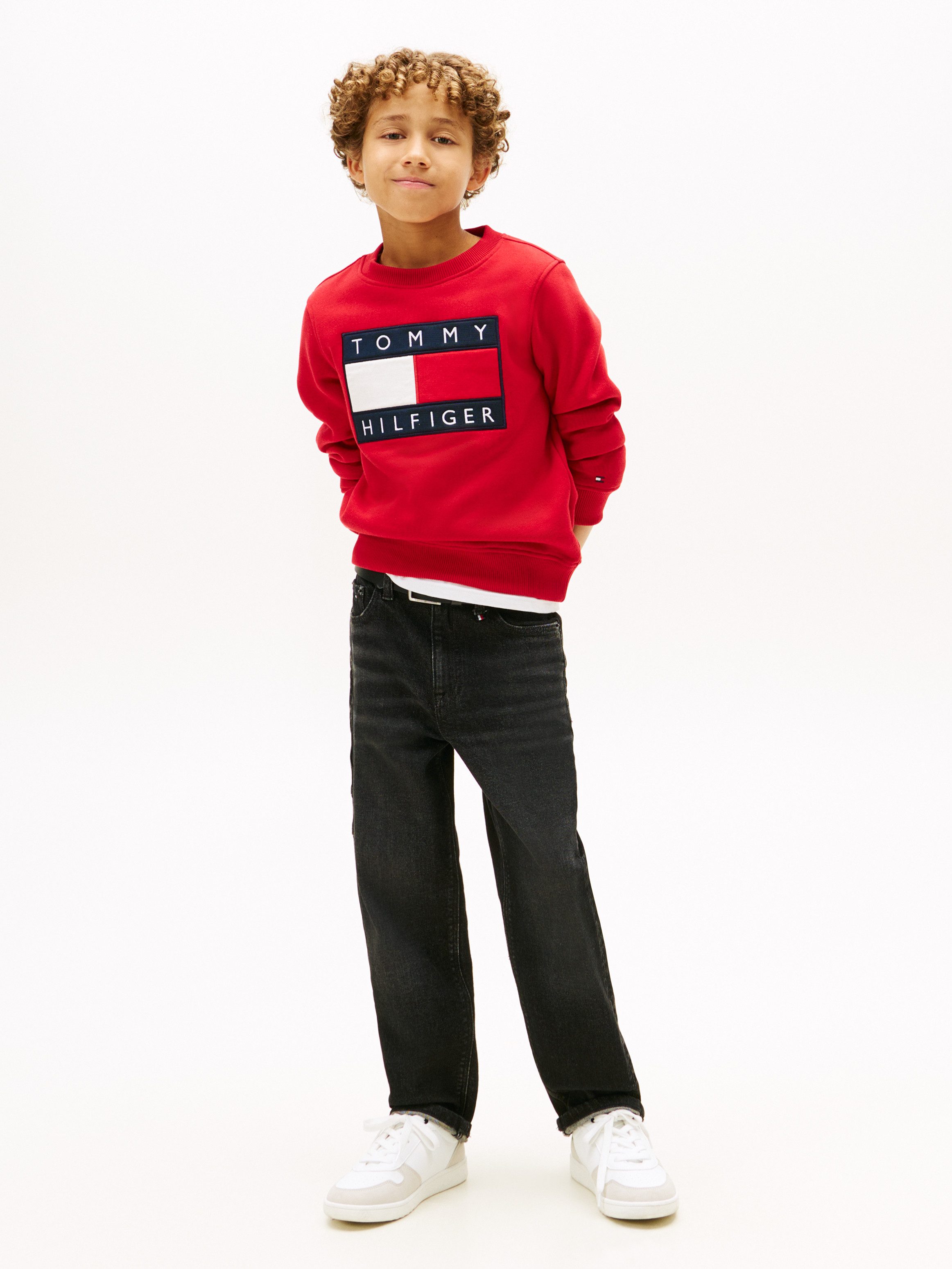 Tommy Hilfiger Sweatshirt Kinder bis 16 Jahre, mit Rundhalsausschnitt – Bild 4 von 5