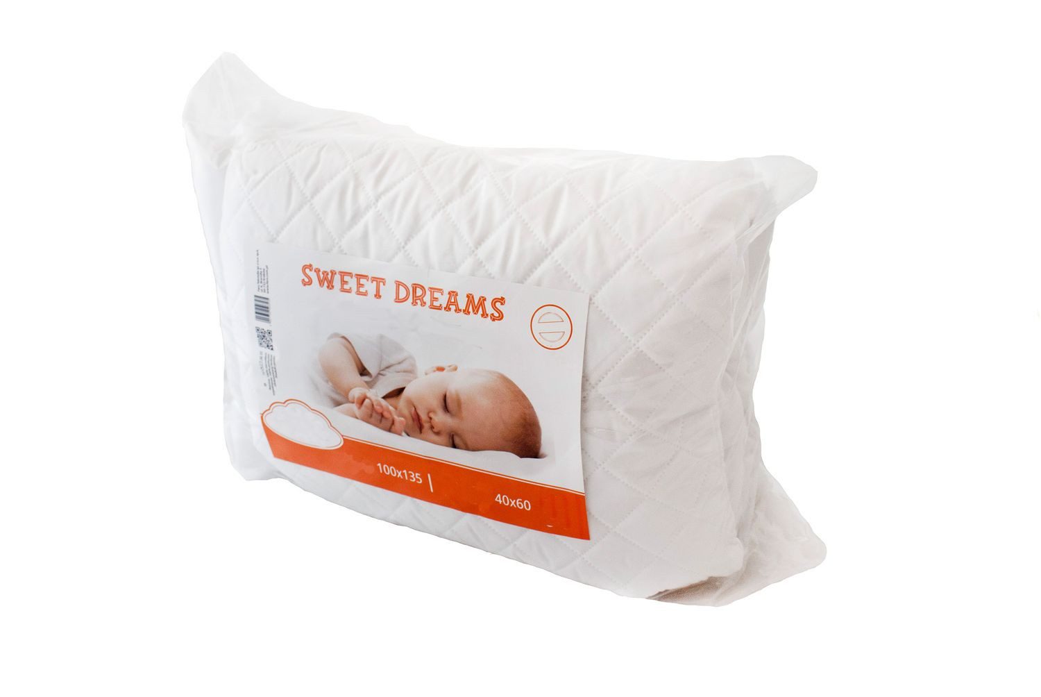 texpot Kinderbettdecke + Kopfkissen Babybett Bettset Steppung weiß