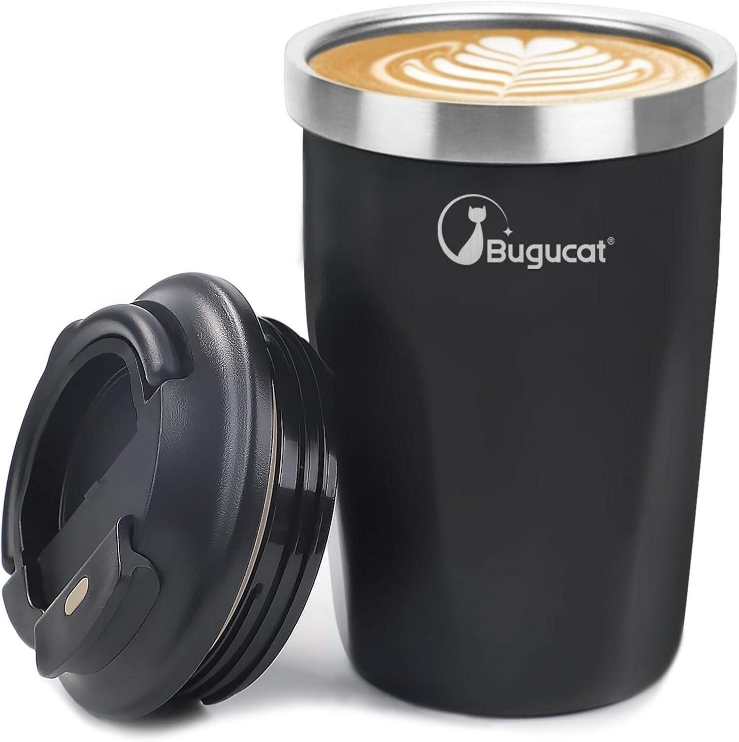 Coffee-to-go-Becher Thermobecher Kaffee to go Becher 400ml aus Edelstahl Vakuum