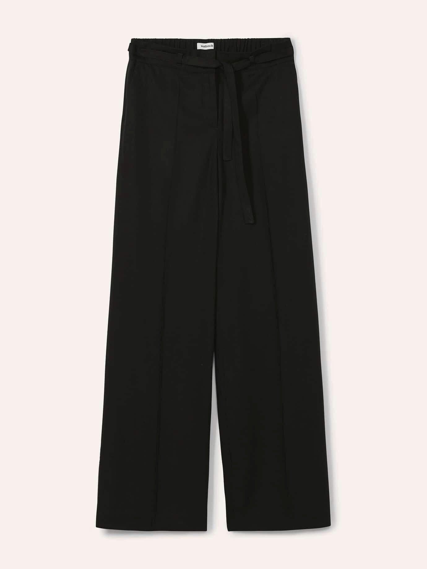 Walbusch Marlene-Hose Damen Marlene aus kühlendem Gewebe Regular Fit inklusive Gürtel Sommerhose Kurzgröße, Flex-Bund, Lyocell-Viskose, pflegeleicht