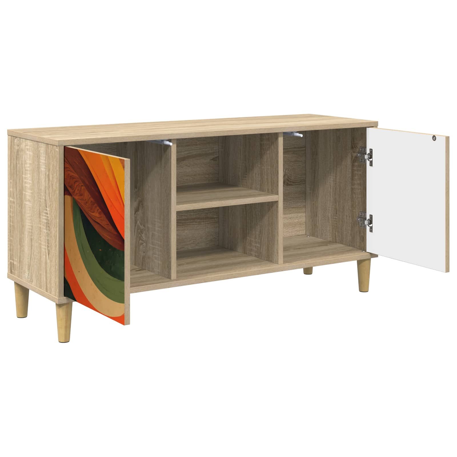 vidaXL TV-Schrank TV-Schrank BONN 102 x 33 x 50 cm Sonoma Holzwerkstoff (1-St)