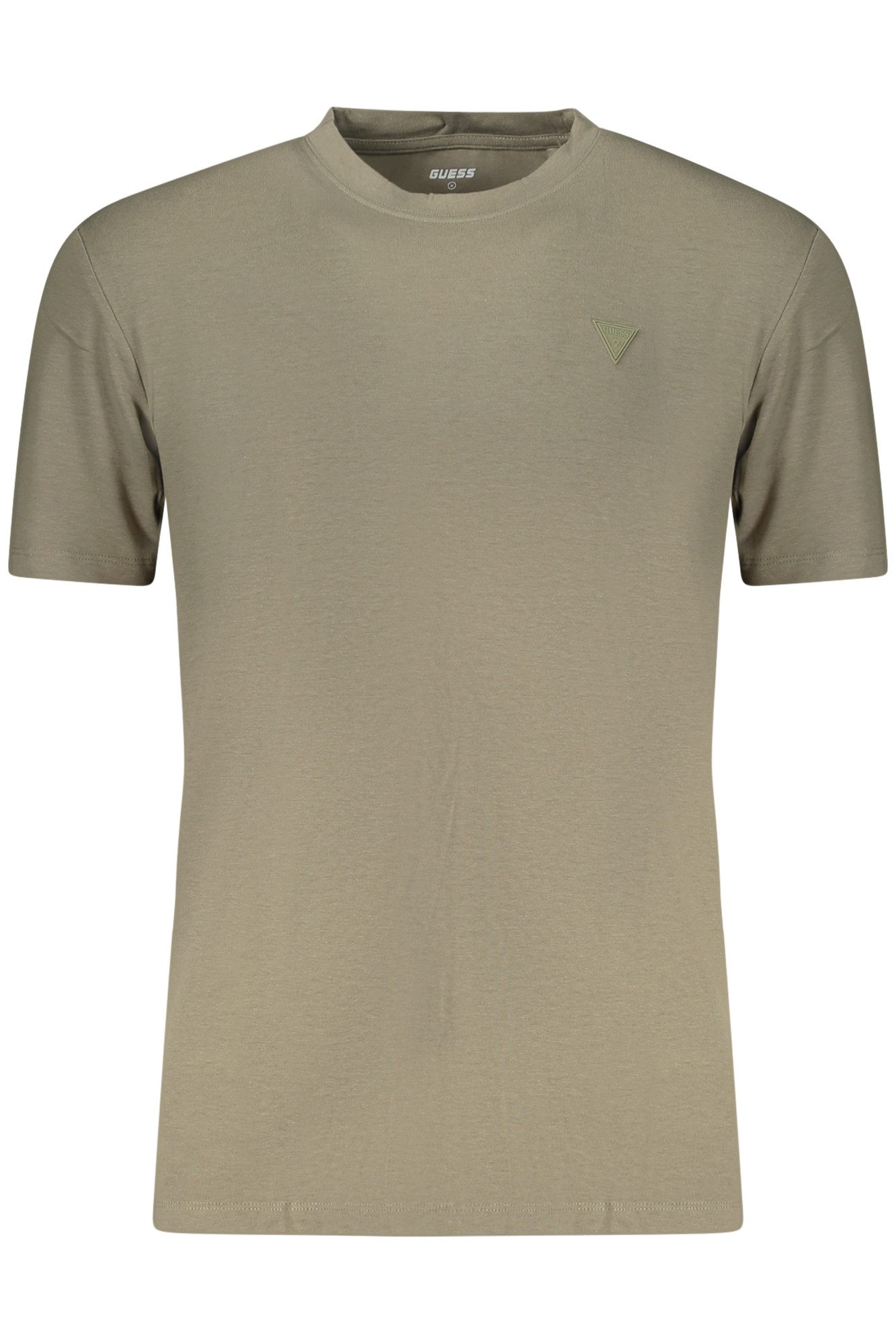GUESS JEANS T-Shirt Herren Kurzarm-Shirt Grün – Rundhals T-Shirt mit