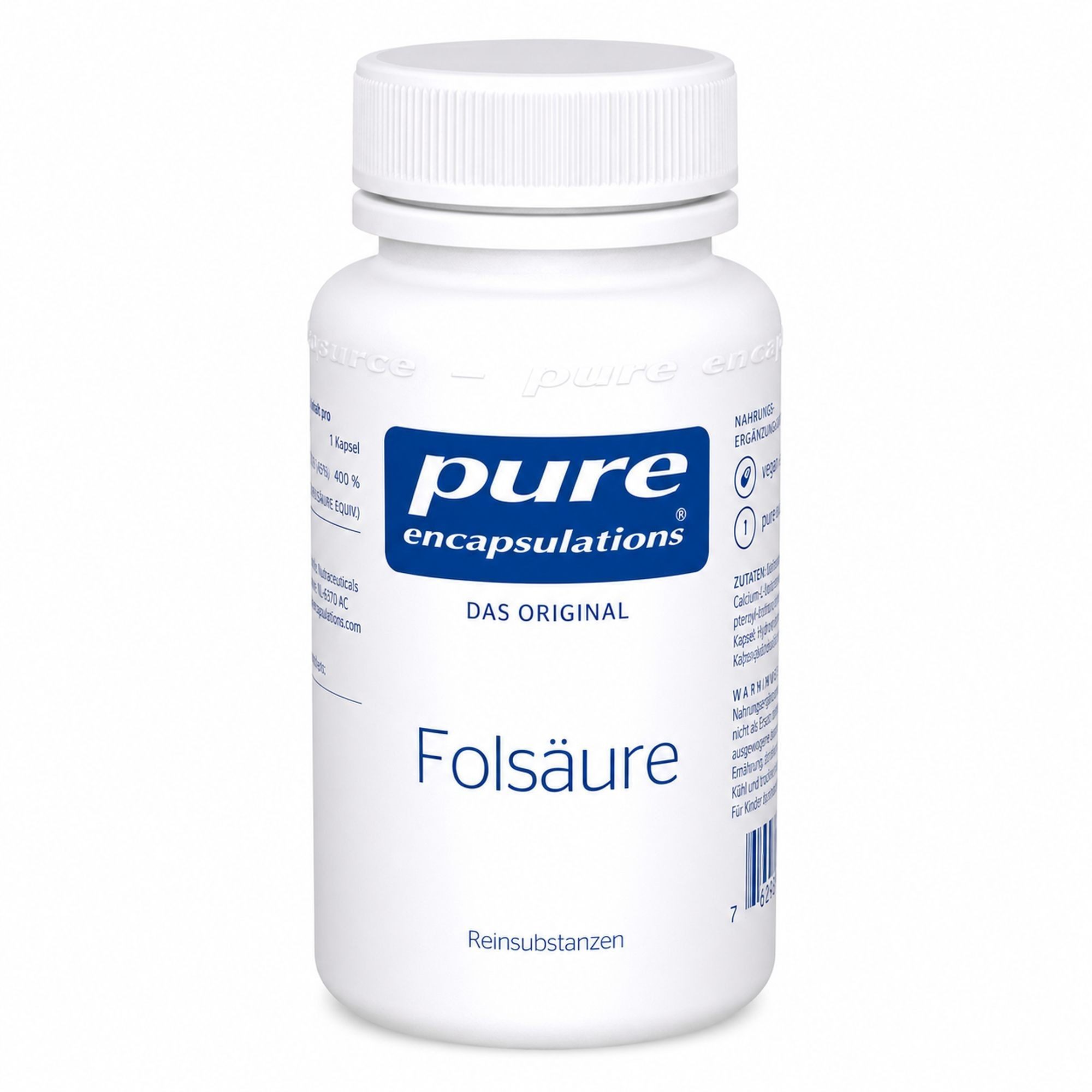 pro medico GmbH PURE ENCAPSULATIONS Folsäure Kapseln Kapseln