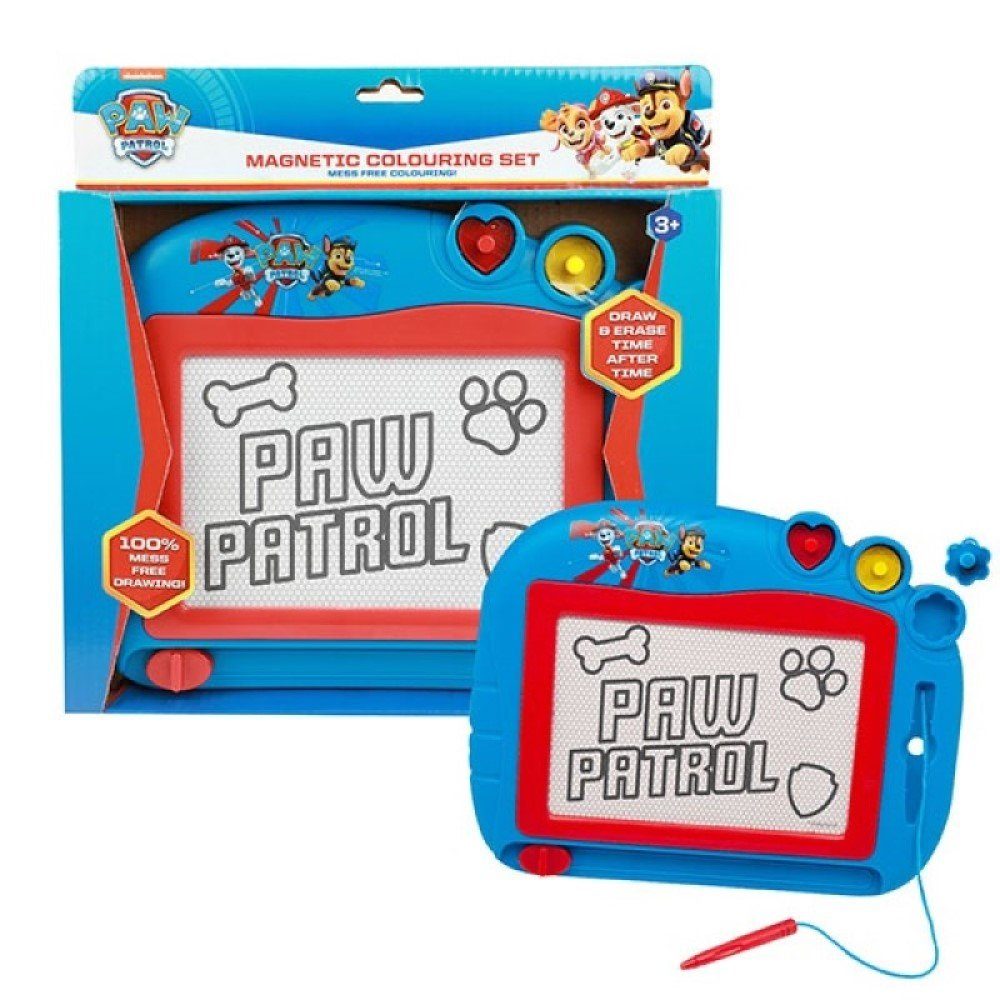 Toi-Toys Zaubertafel Paw Patrol Magnetisches Zeichenbrett mit Stift und Formen