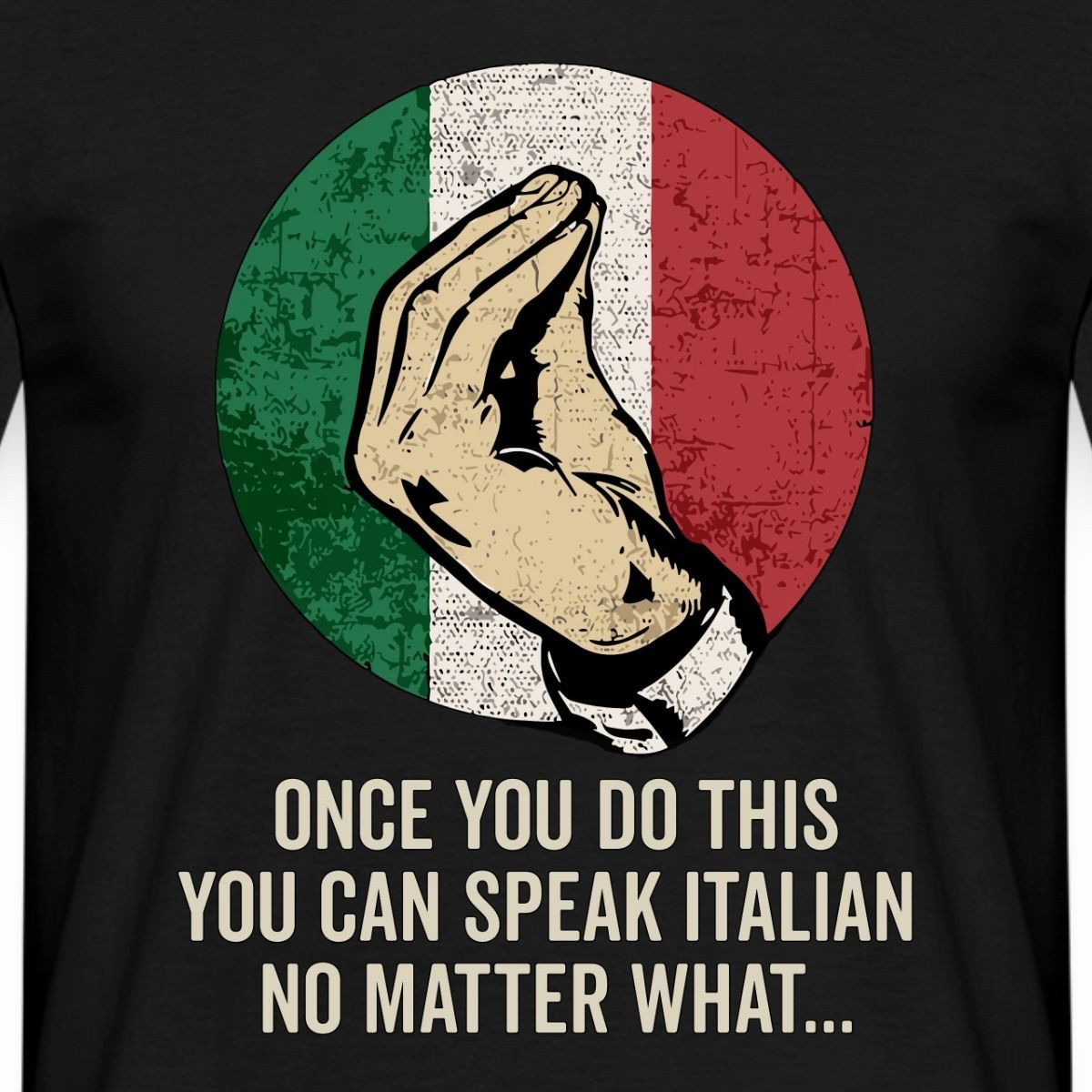 Spreadshirt T-Shirt Italienische Geste Humor Italien-Fans Männer T-Shirt (1-tlg)