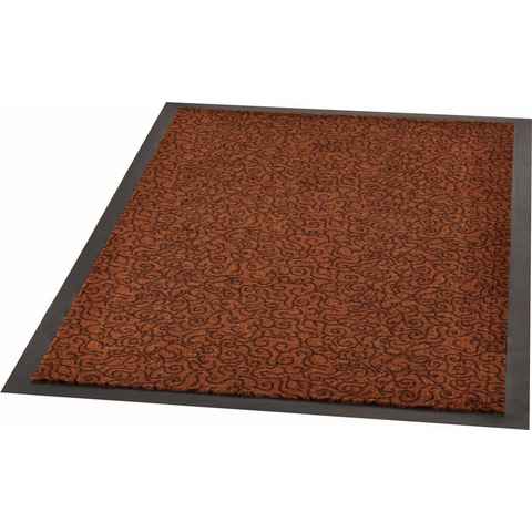 Fußmatte Smart, HANSE Home, rechteckig, Höhe: 7 mm, Schmutzfangteppich, Gemustert, Rutschfest, Robust, Waschbar, Schnörkel