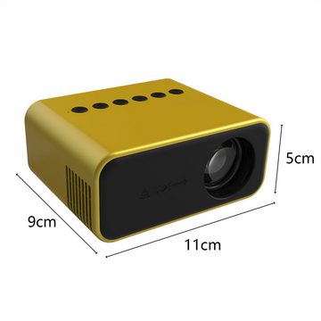 yozhiqu Kompakter und tragbarer Mini-Projektor mit Smart TV-Funktionen Portabler Projektor (ein beeindruckendes Heimkinoerlebnis im Freien)