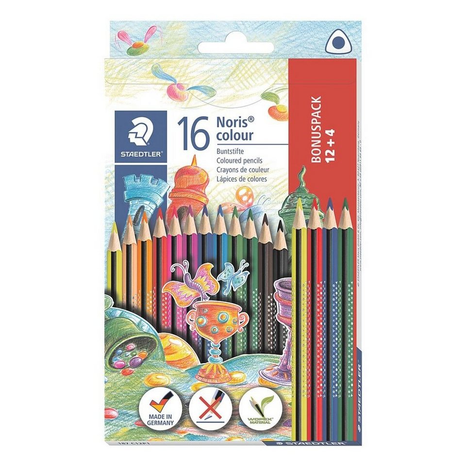 STAEDTLER Buntstift »Noris Colour«, (16-tlg), mit ergonomischer  Softoberfläche online kaufen | OTTO