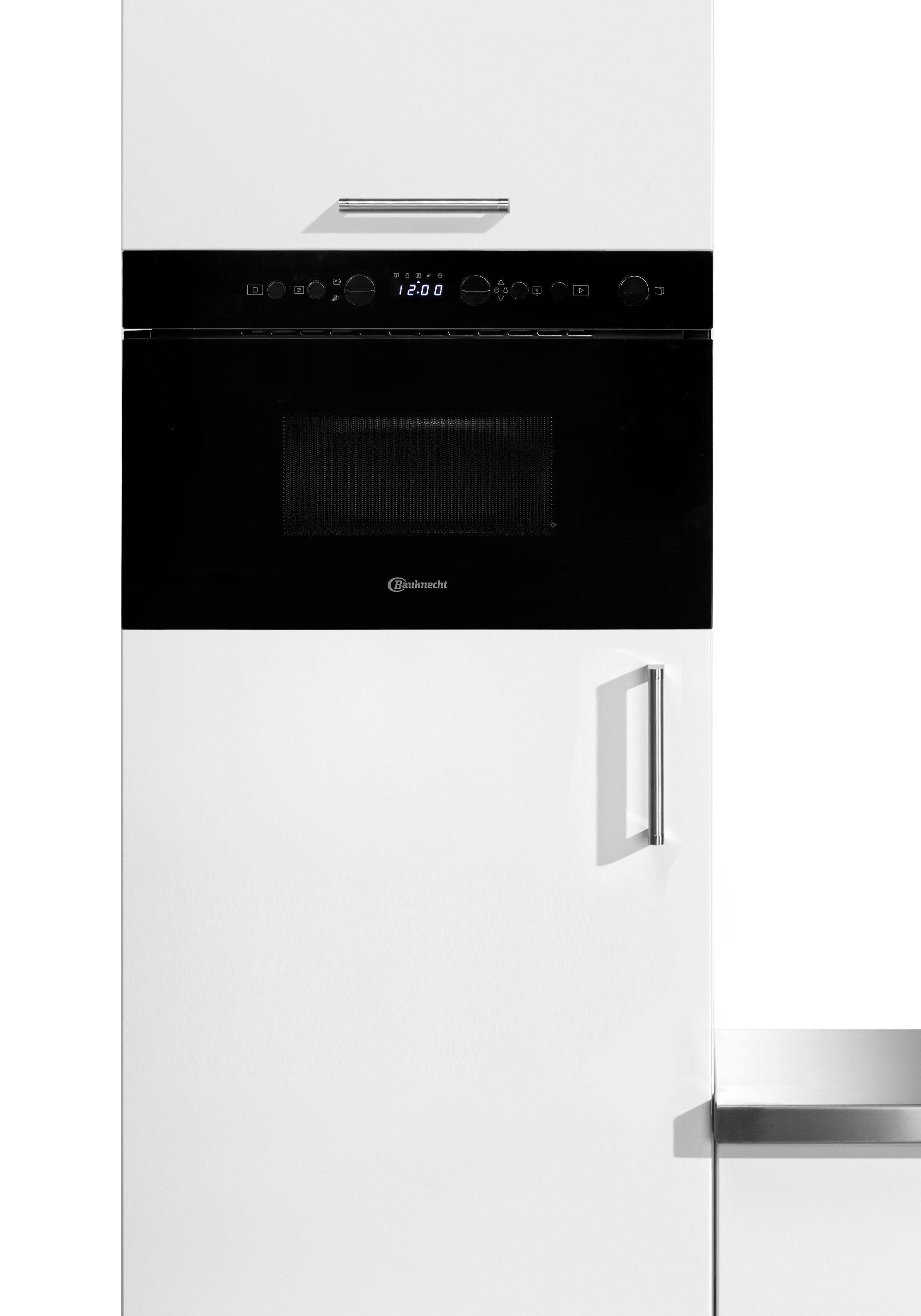 BAUKNECHT Einbau-Mikrowelle BMN1O2BK, Mikrowelle, 22 l, 3D-System für gleichmäßige Hitzeverteilung