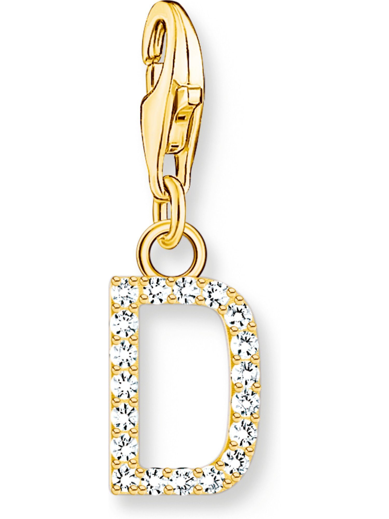 Kettenanhänger Thomas Sabo Damen-Charm 925er Silber Zirkonia