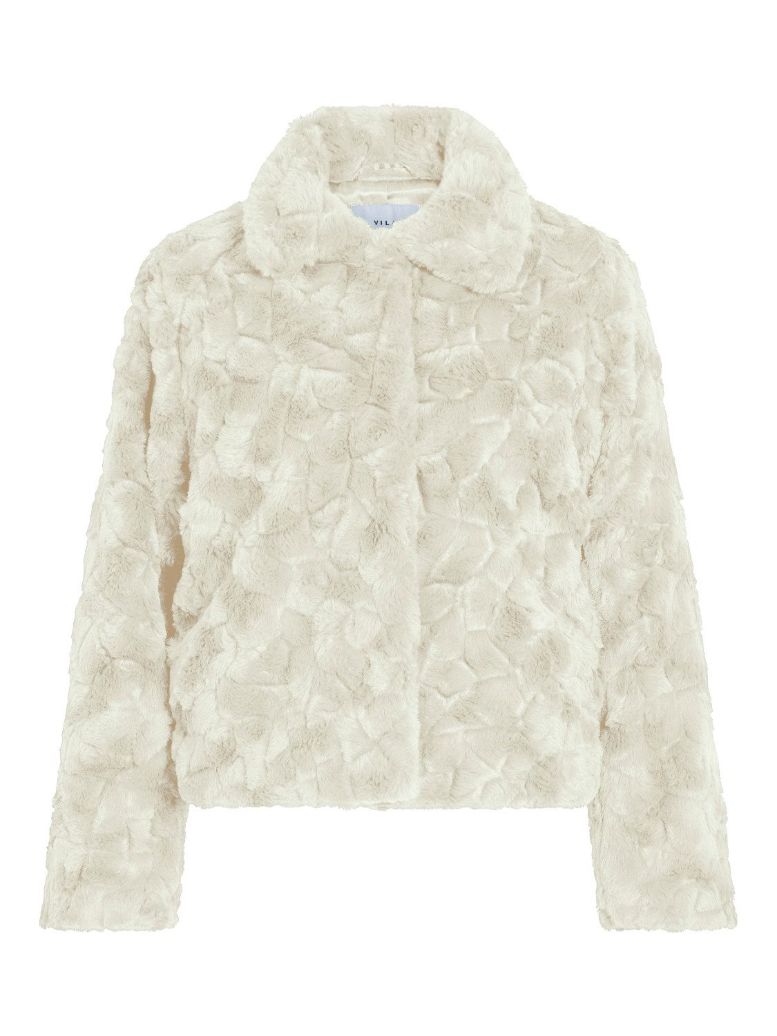 Vila Kurzjacke VIDORTE NEW L/S JACKET/PB Aus Kunstfell mit Knopfleiste – Bild 2 von 5