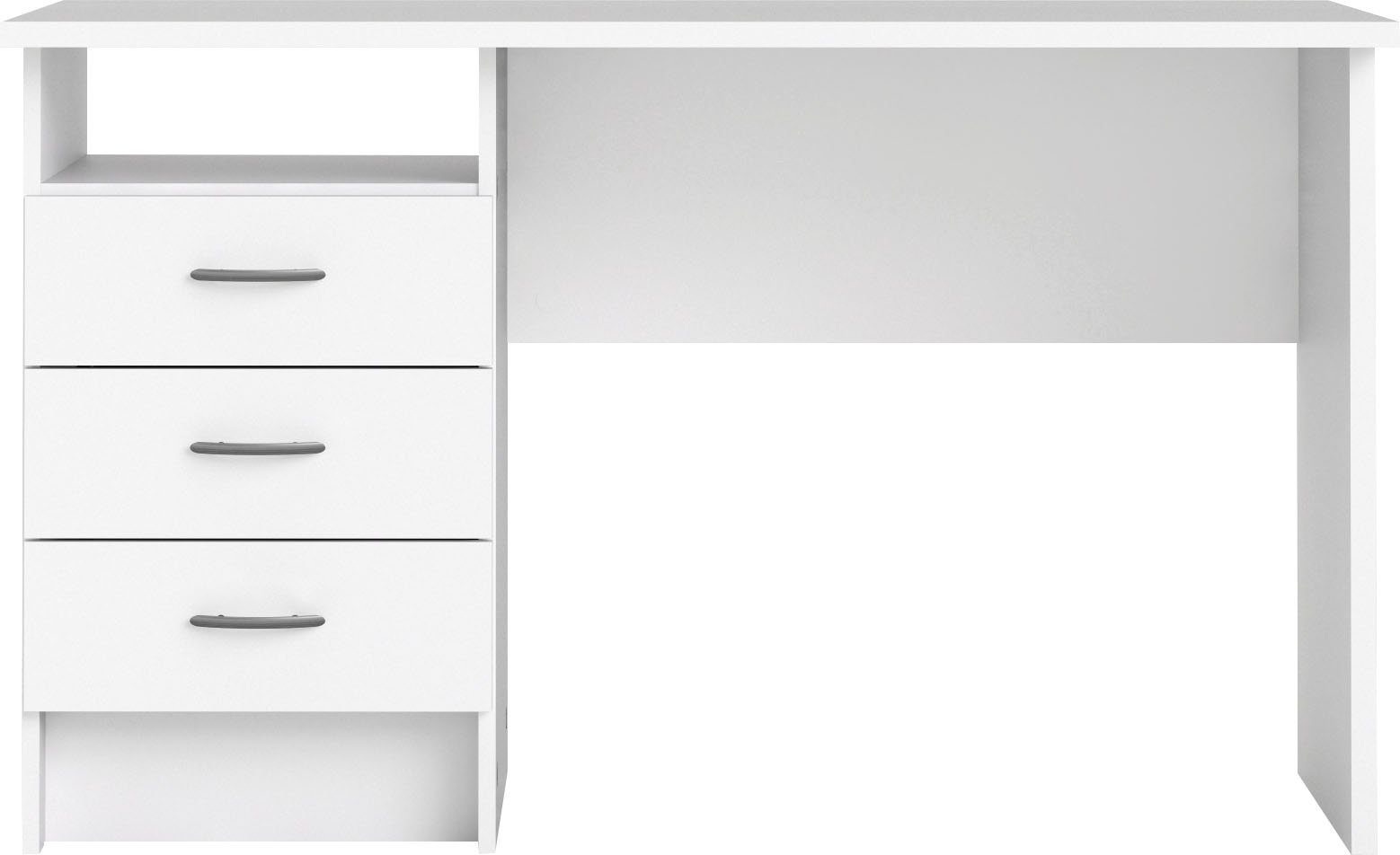 INOSIGN Schreibtisch Function Plus, Arbeitstisch, Bürotisch, Computertisch mit 3 Schubladen, Breite 120 cm, Tiefe 48 cm