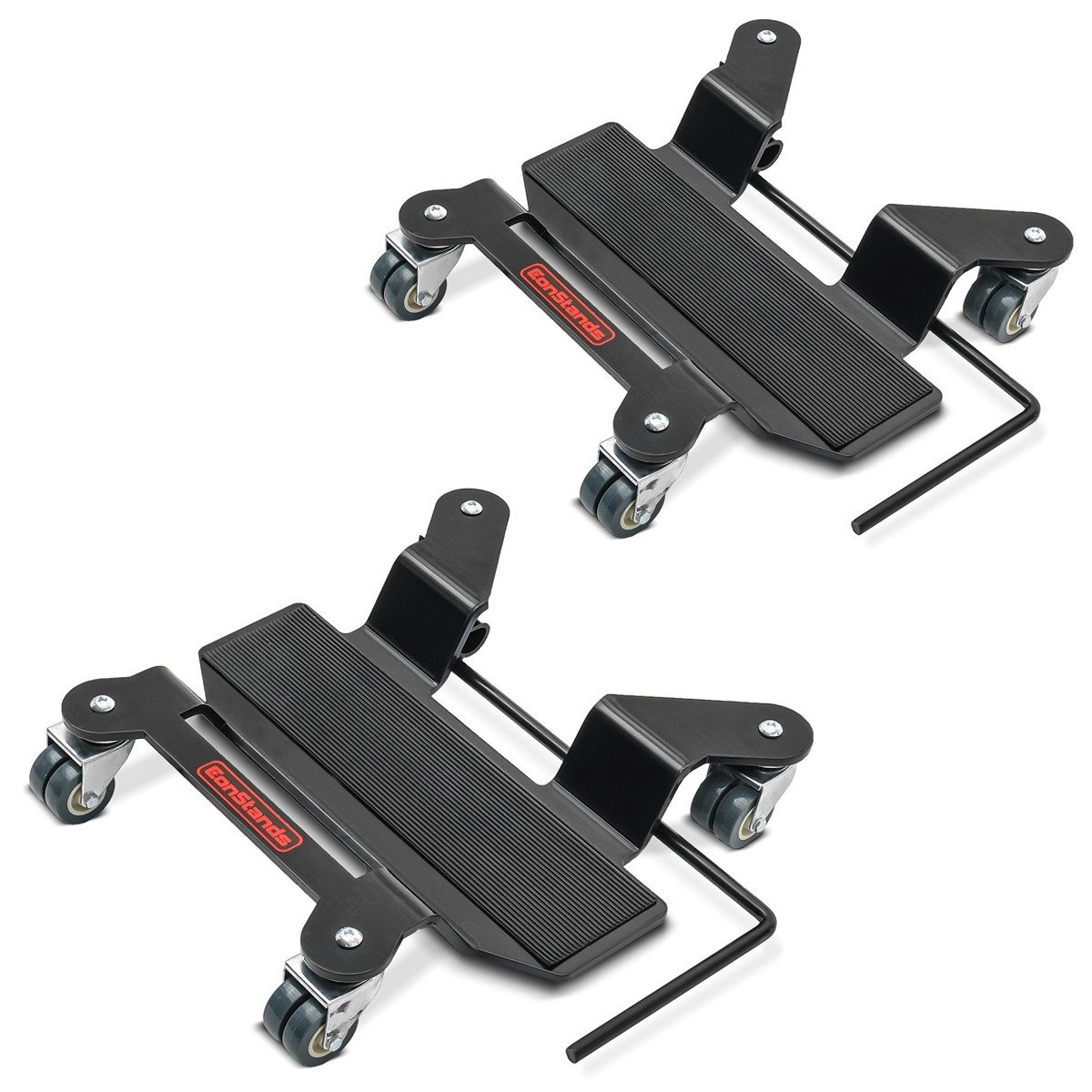 ConStands Motorradheber 2x Rangierhilfe MS für BMW R 1200 GS / Adventure Rangierplatte Spar-Se