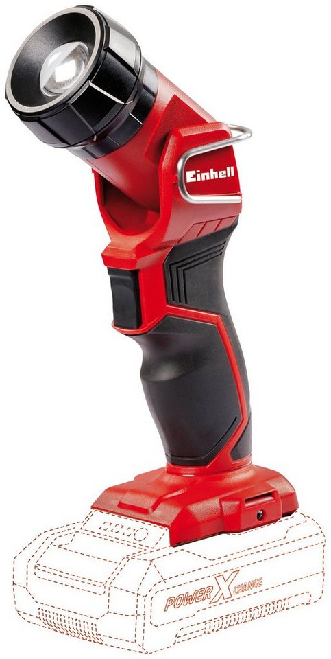 Einhell Arbeitsleuchte TC-CL 18 Li H-Solo, LED wechselbar, Power X-Change,  ohne Akku und Ladegerät, Hohe Flexibilität durch schwenkbaren Kopf