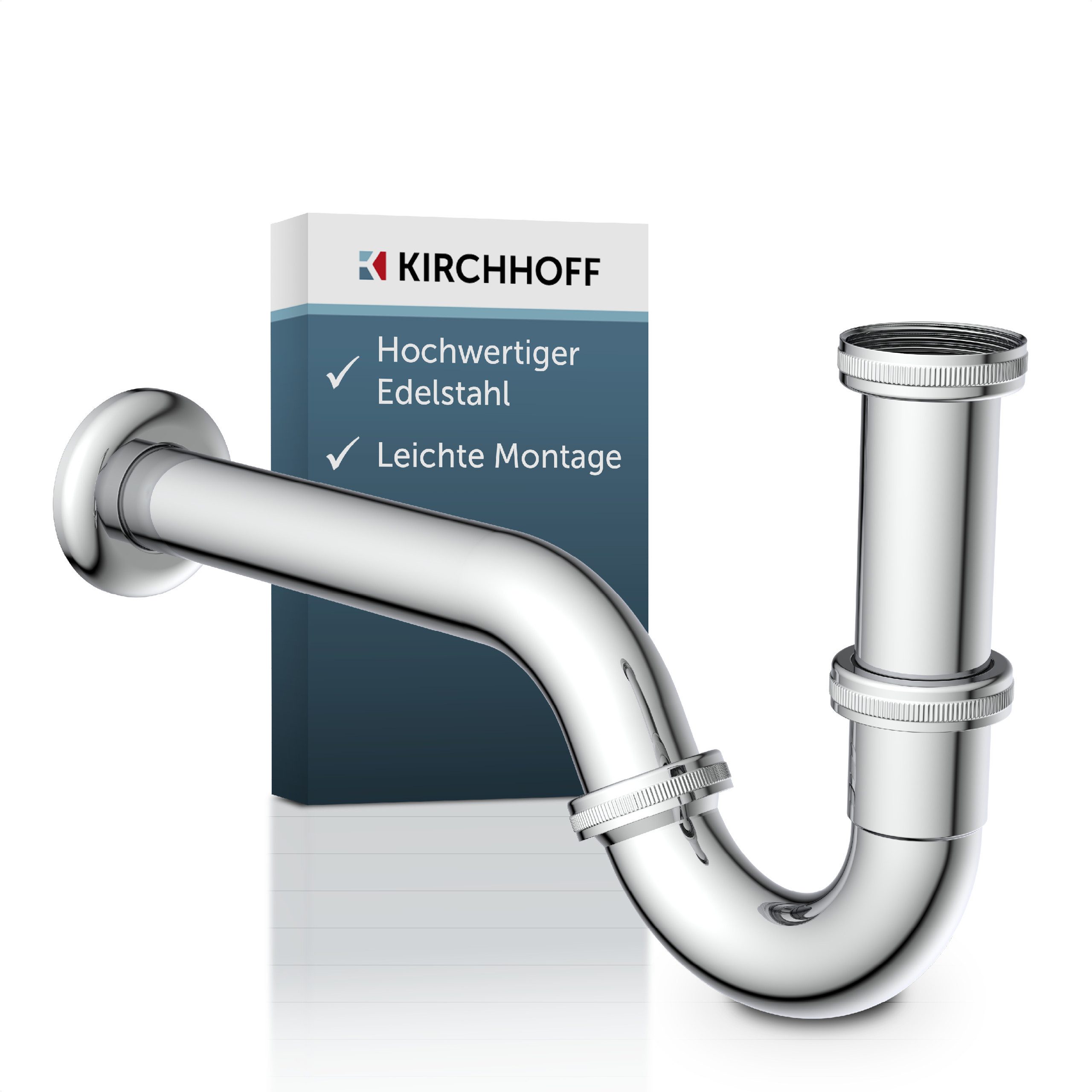 Kirchhoff Siphon Bidet-Siphon, Chrom, 1 1/4" x 32 mm