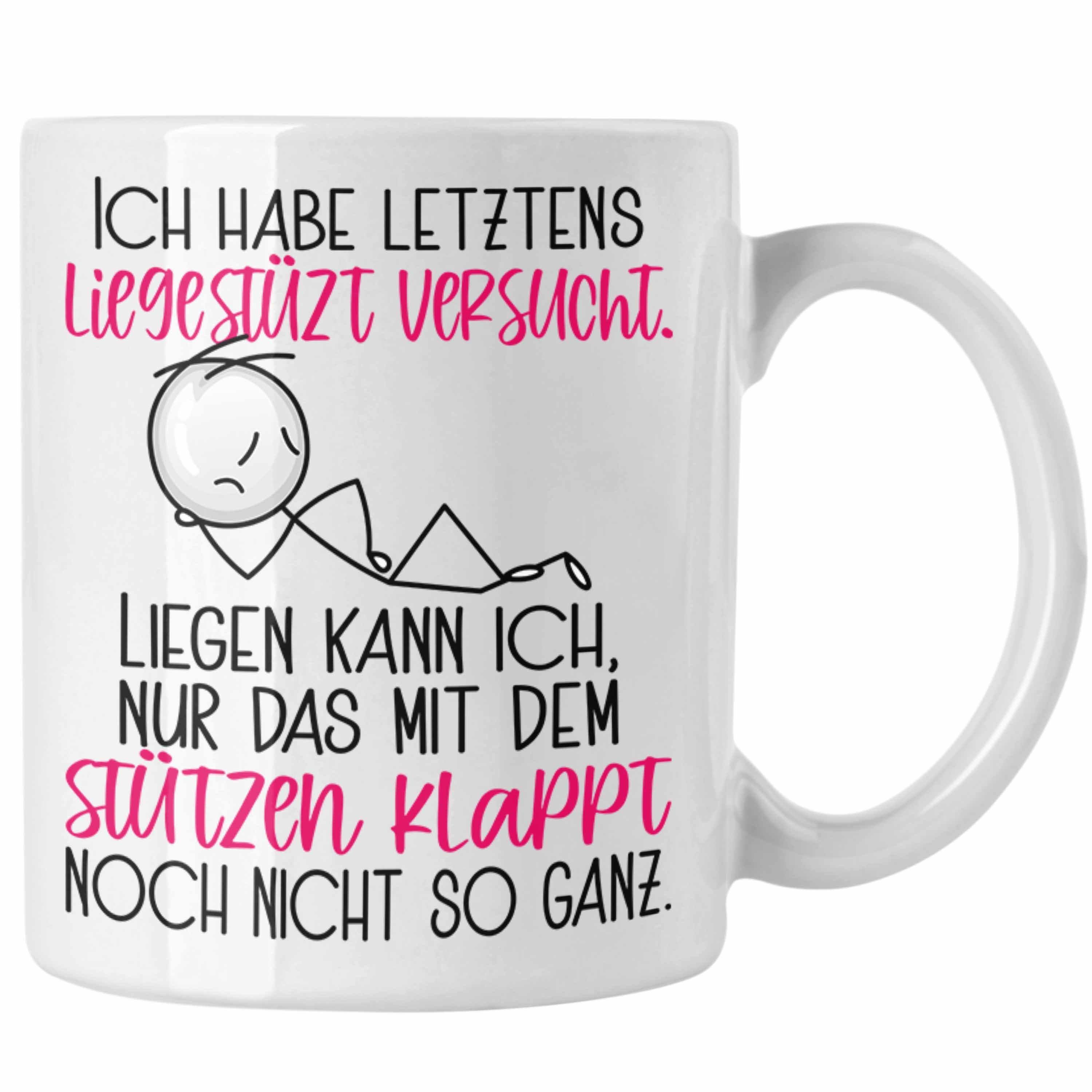 Frauen Habe Trendation Geschenkidee Tasse Letztens für Lieges Ich Spruch Weiss Tasse Witziger