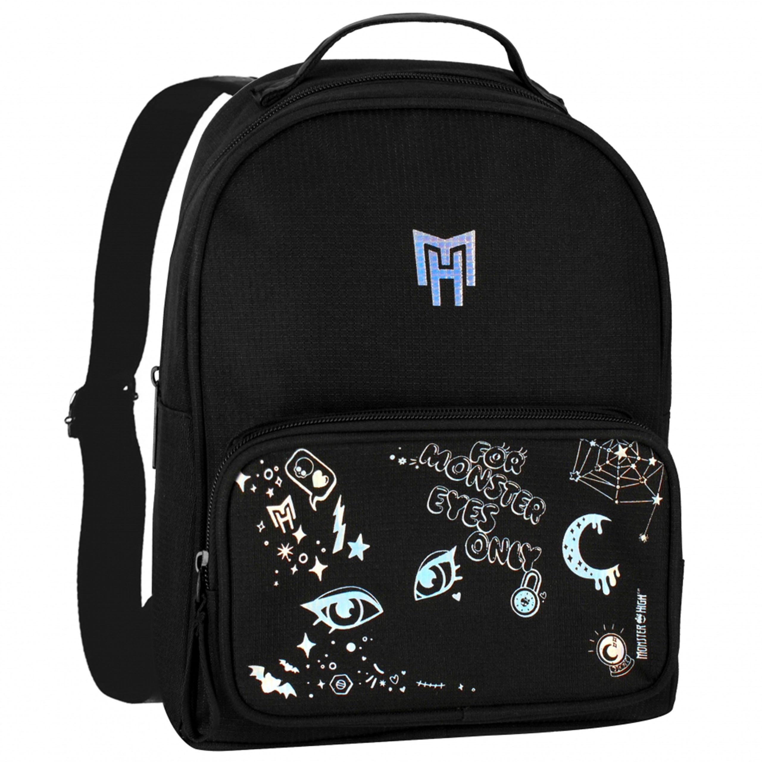 Starpak Vorschulranzen Monster High Schwarzer Jugendrucksack für Mädchen, STARPAK