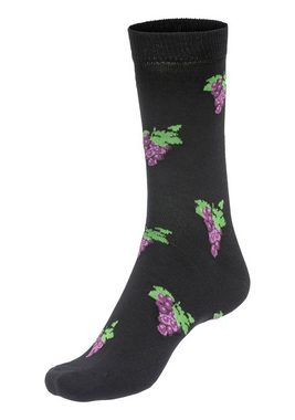 John Devin Socken (2-Paar) mit bunten, eingestrickten Motiven