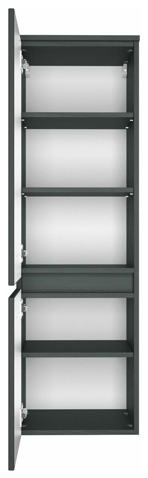 HELD MÖBEL Hochschrank Midischrank Baabe 40 cm graphit/matt grau