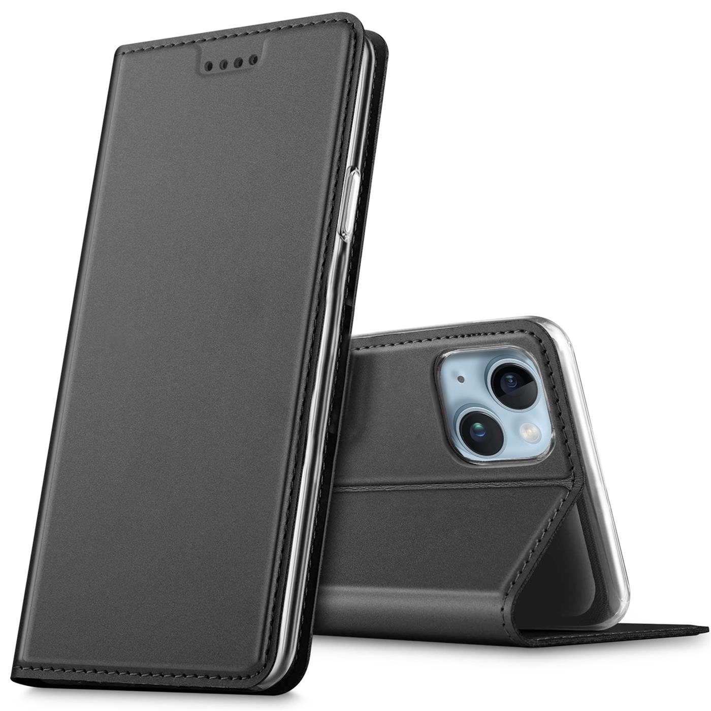 CoolGadget Handyhülle Magnet Case Handy Tasche für Apple iPhone 14 6,1 Zoll, Hülle Klapphülle Ultra Slim Flip Cover für iPhone 14 Schutzhülle