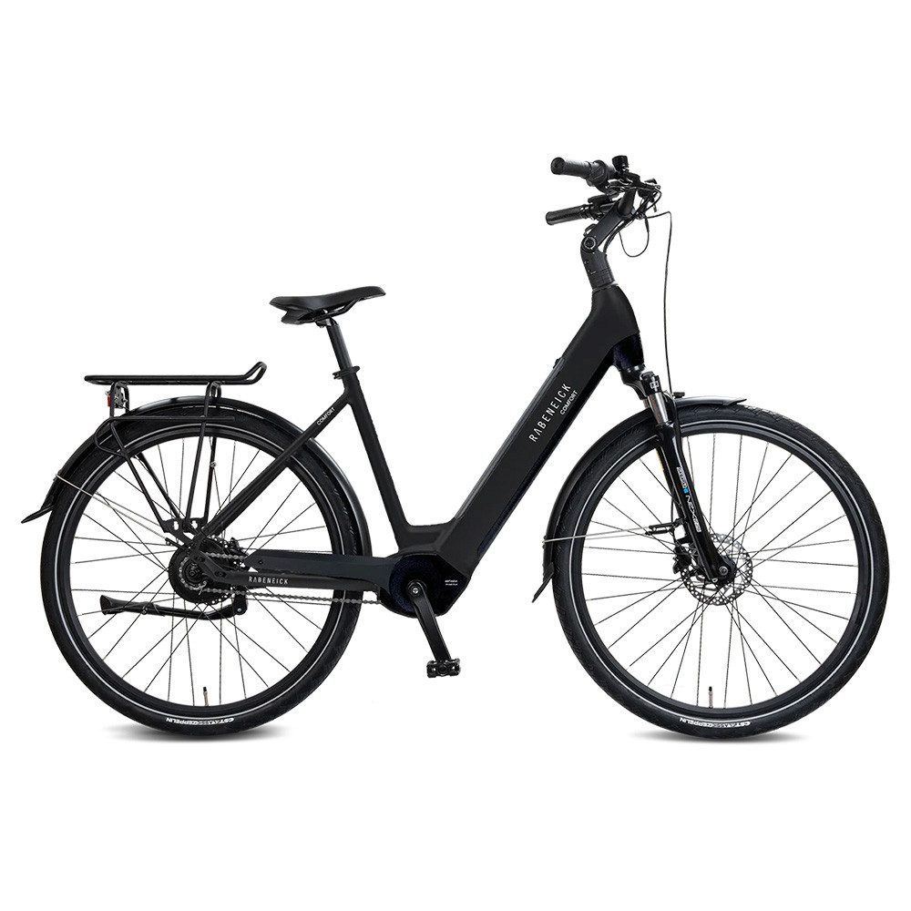 Rabeneick E-Bike Cityrad Rabeneick Comfort 28 Zoll Fahrrad starke Mittelmotor 70Nm, 522 Wh Akku, Enviolo HD-148 Schaltwerk, Mittelmotor, 522 Wh, Shimano Scheibenbremsen, MIK-Gepäckträger, Cityrad Damen &Herren