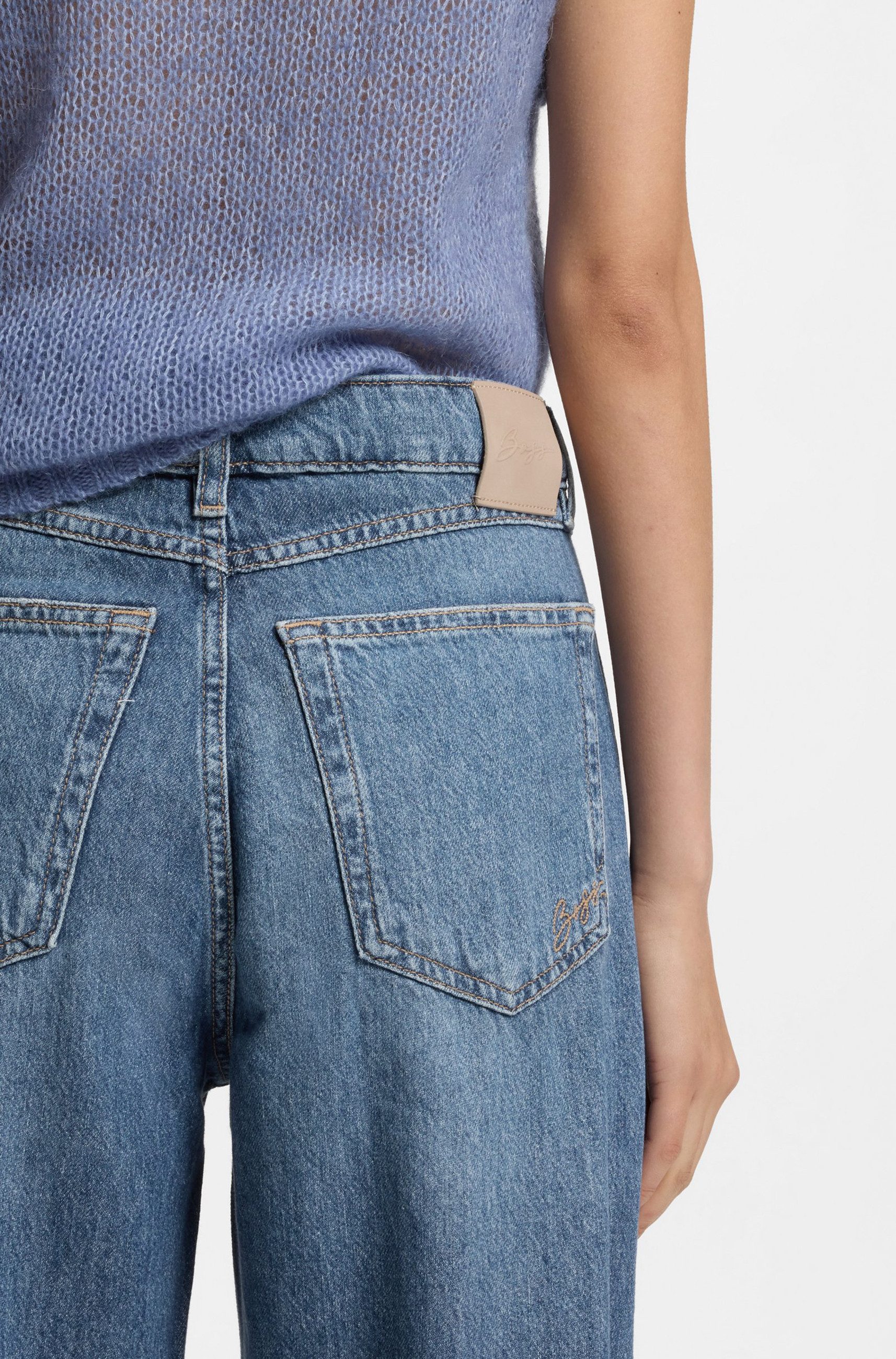 BOSS ORANGE 5-Pocket-Jeans mit Ballon-Bein (1-tlg)
