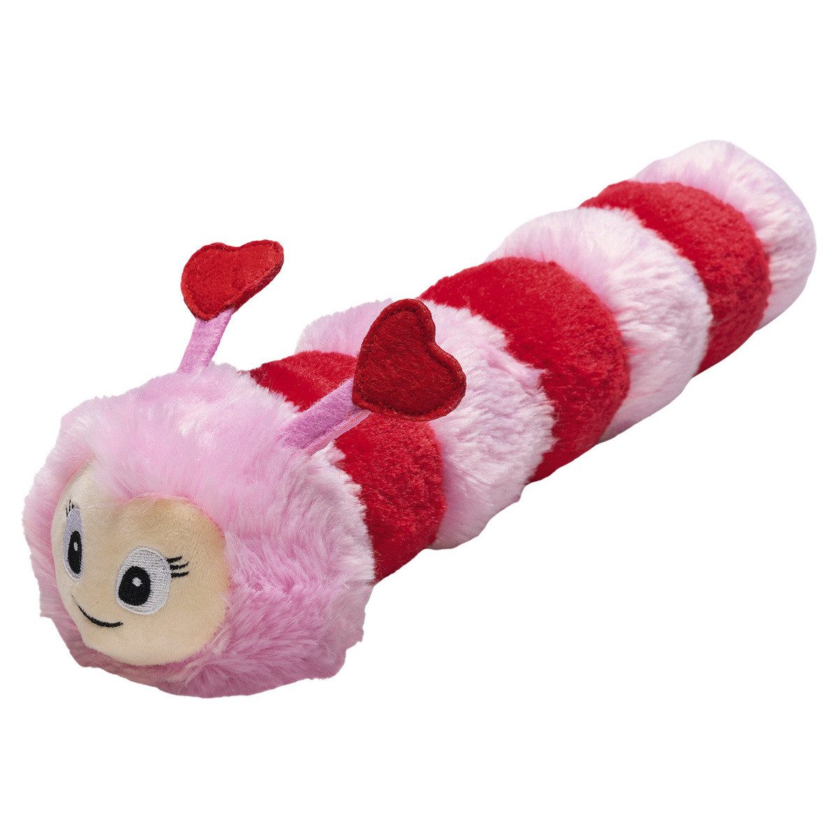 Beeztees Tierkuscheltier Hundespielzeug Liebesraupe rosa aus Plüsch von Beeztees
