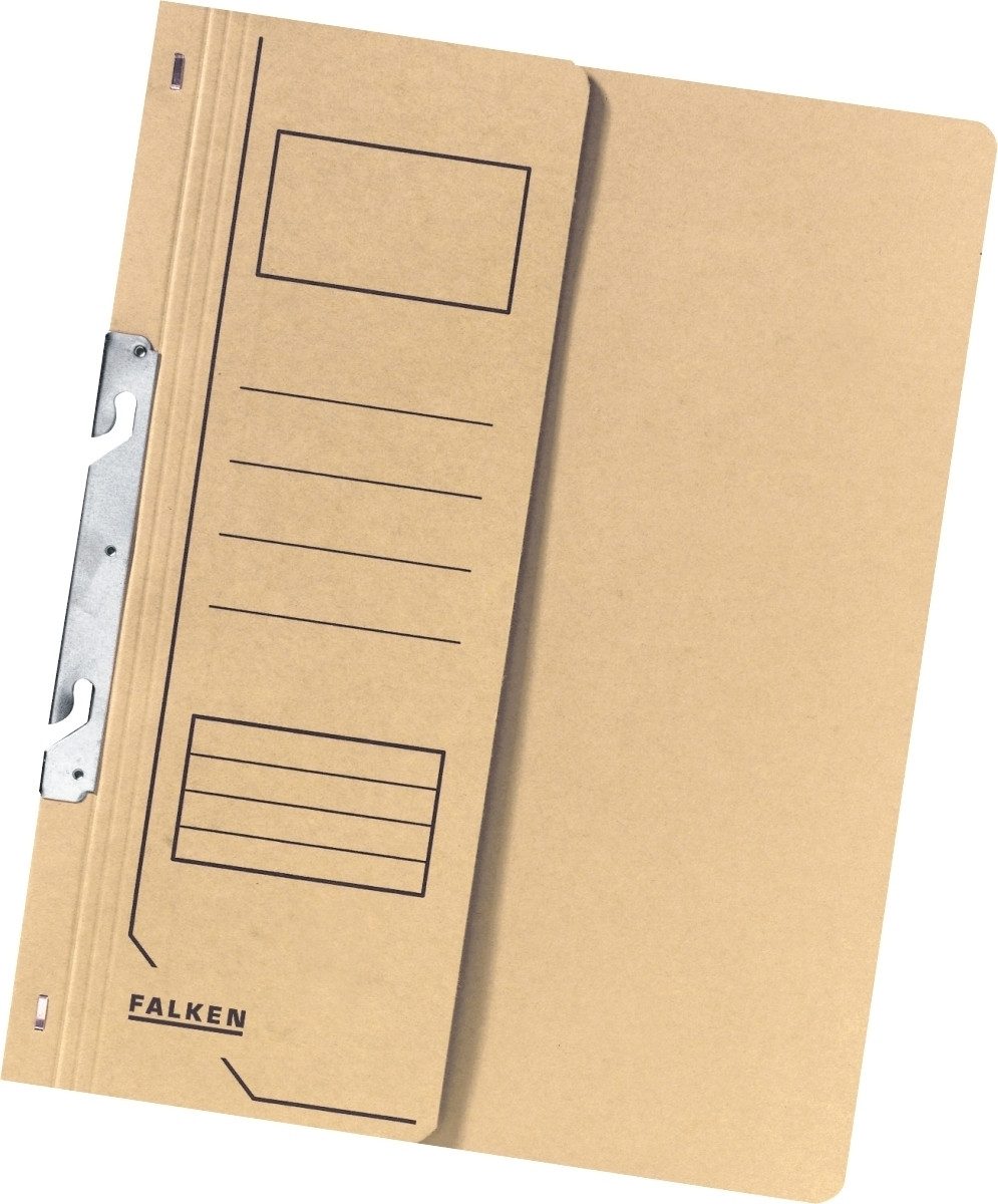 Falken Hefter Einhakhefter A4 1/2 Vorderdeckel beige (50 Stück)