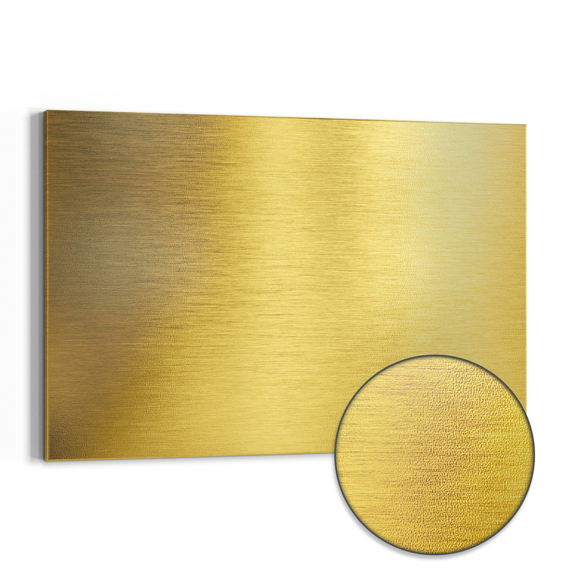 DEQORI Magnettafel 'Gebürstete Goldoberfläche', Metall Whiteboard günstig online kaufen