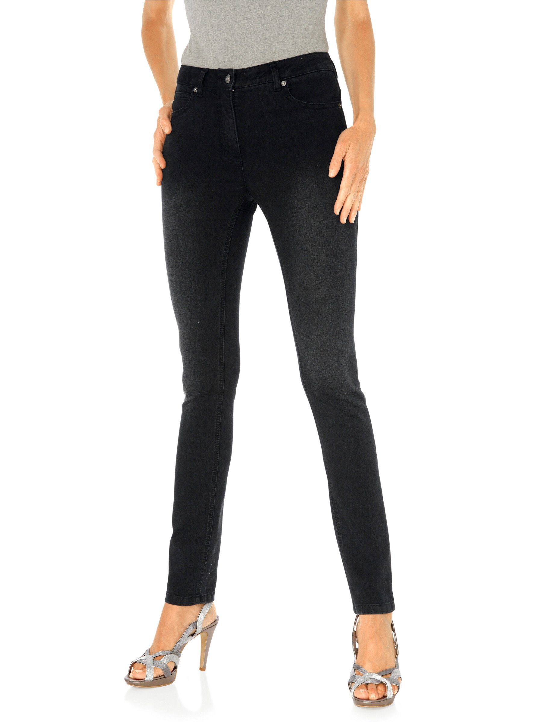 Bequeme black denim heine Jeans