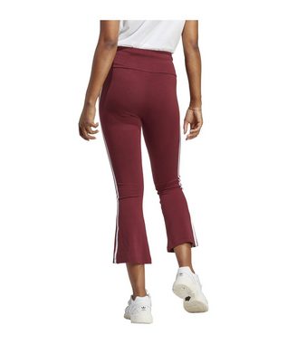 adidas Originals Jogger Pants Adicolor Classics 3-Stripes 7/8 Flare Leggings Burgundy