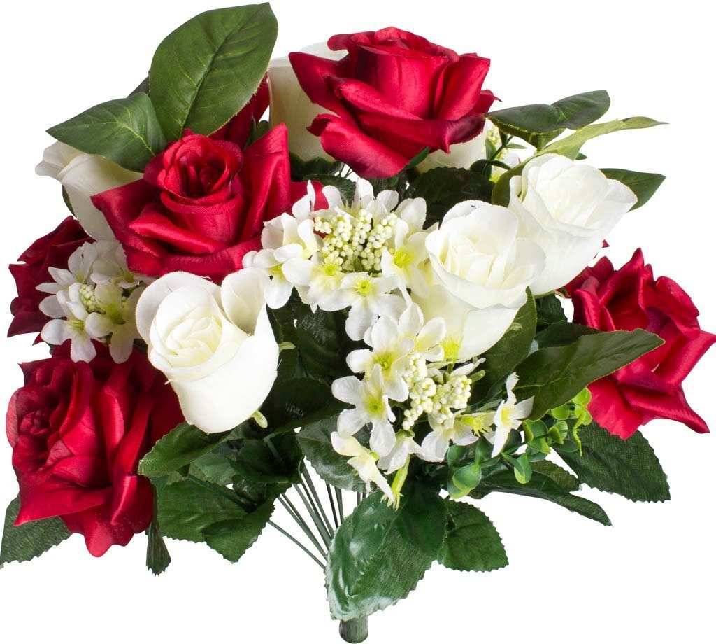Kunstblume Rosenstrauß Rose, Botanic-Haus, Höhe 42 günstig online kaufen