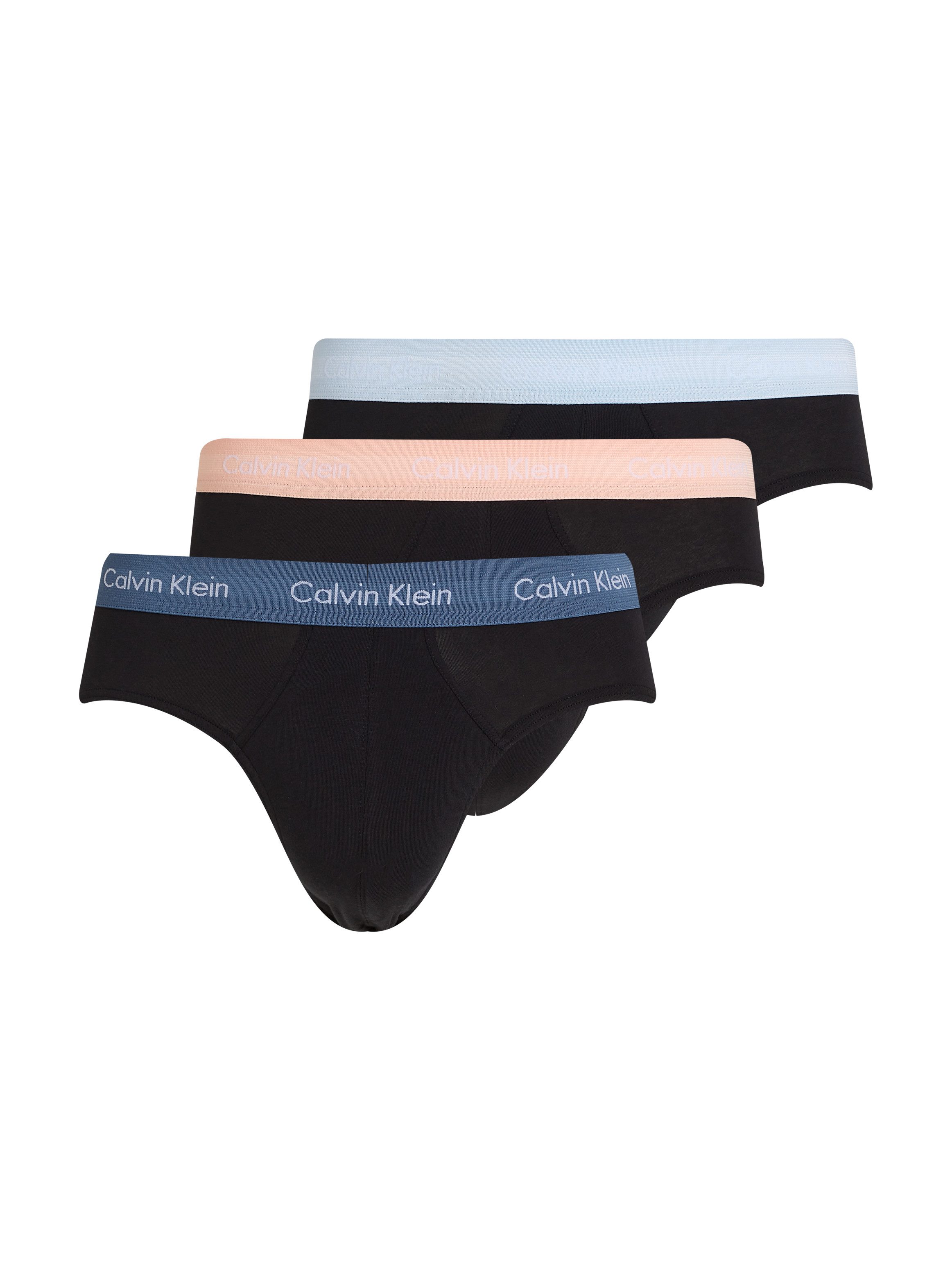 Calvin Klein Underwear Hipster CK HIP BRIEF 3PK (3-St) mit farbigem Webbund günstig online kaufen