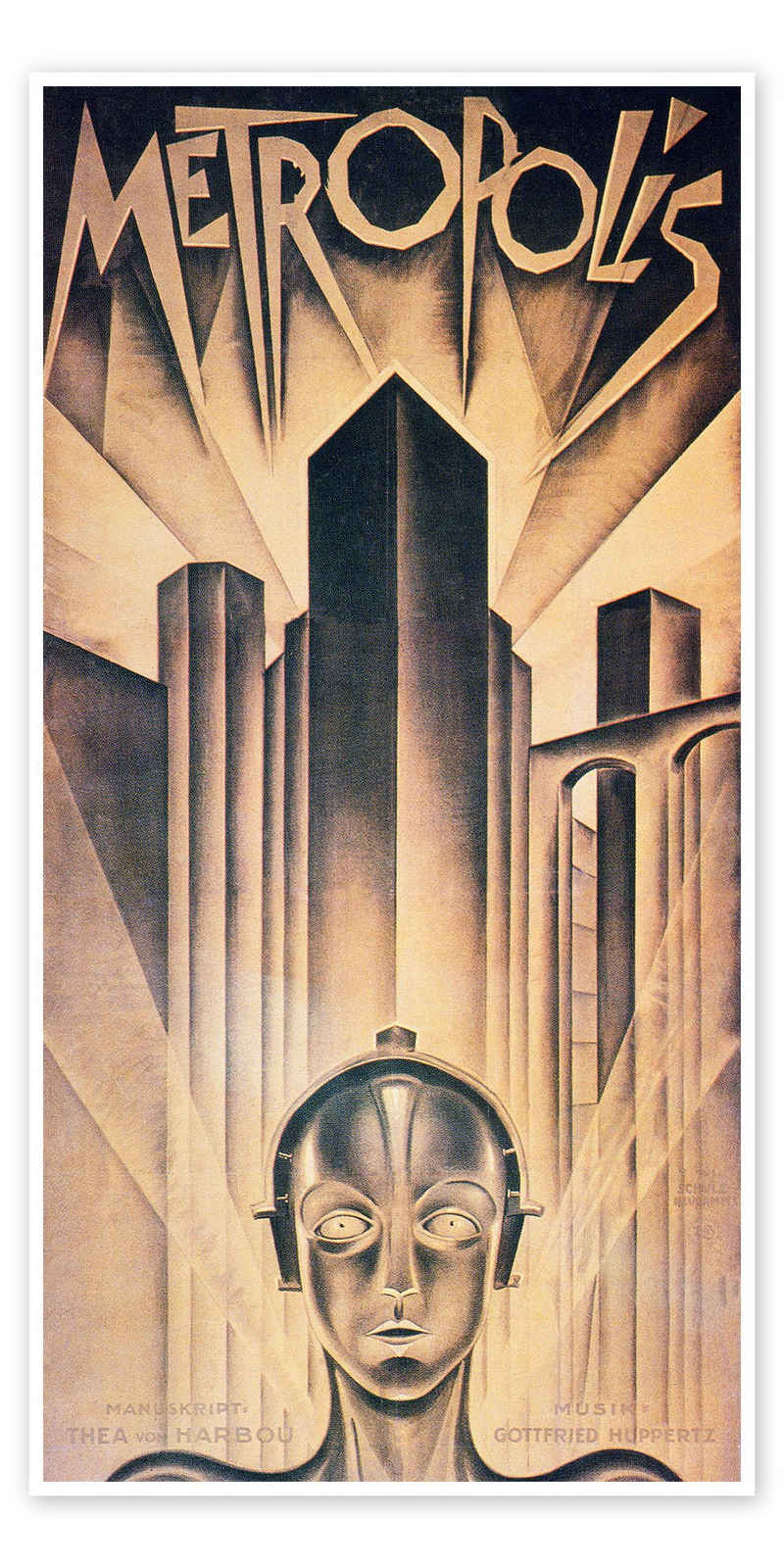 Posterlounge Poster Granger Collection, Metropolis, Vintage Illustration
