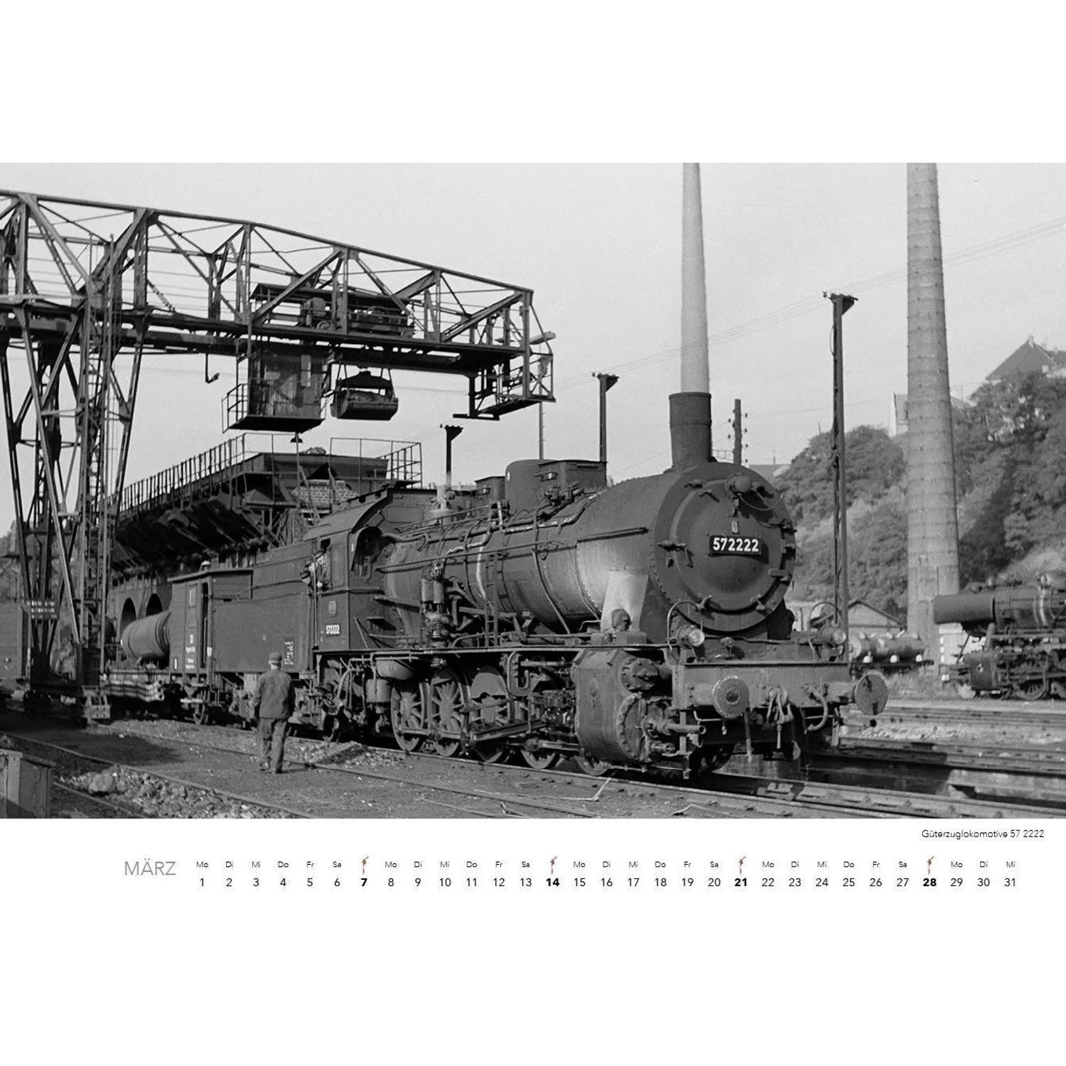 Edition Lempertz Wandkalender Historische Dampflokomotiven Kalender 2027 – Bild 4 von 5