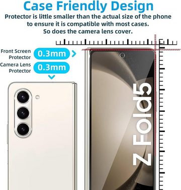 MSM 6in1 Schutzglas (Display + Kamera) für Samsung Galaxy Z Fold 5 5G, Displayschutzglas