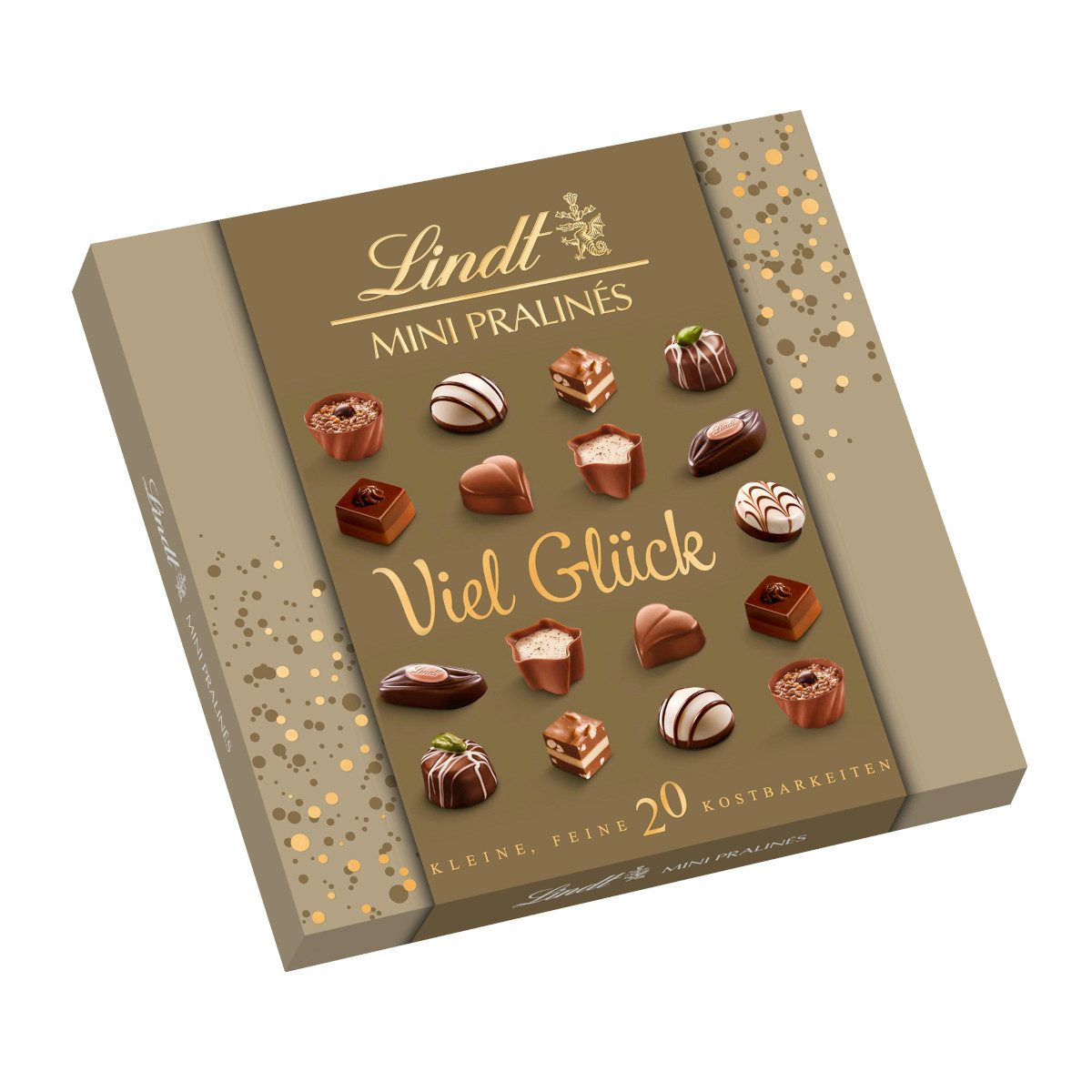 LINDT Schokolade, Lindt Mini Pralinés Glücksbringer exquisite Auswahl Packung 100g