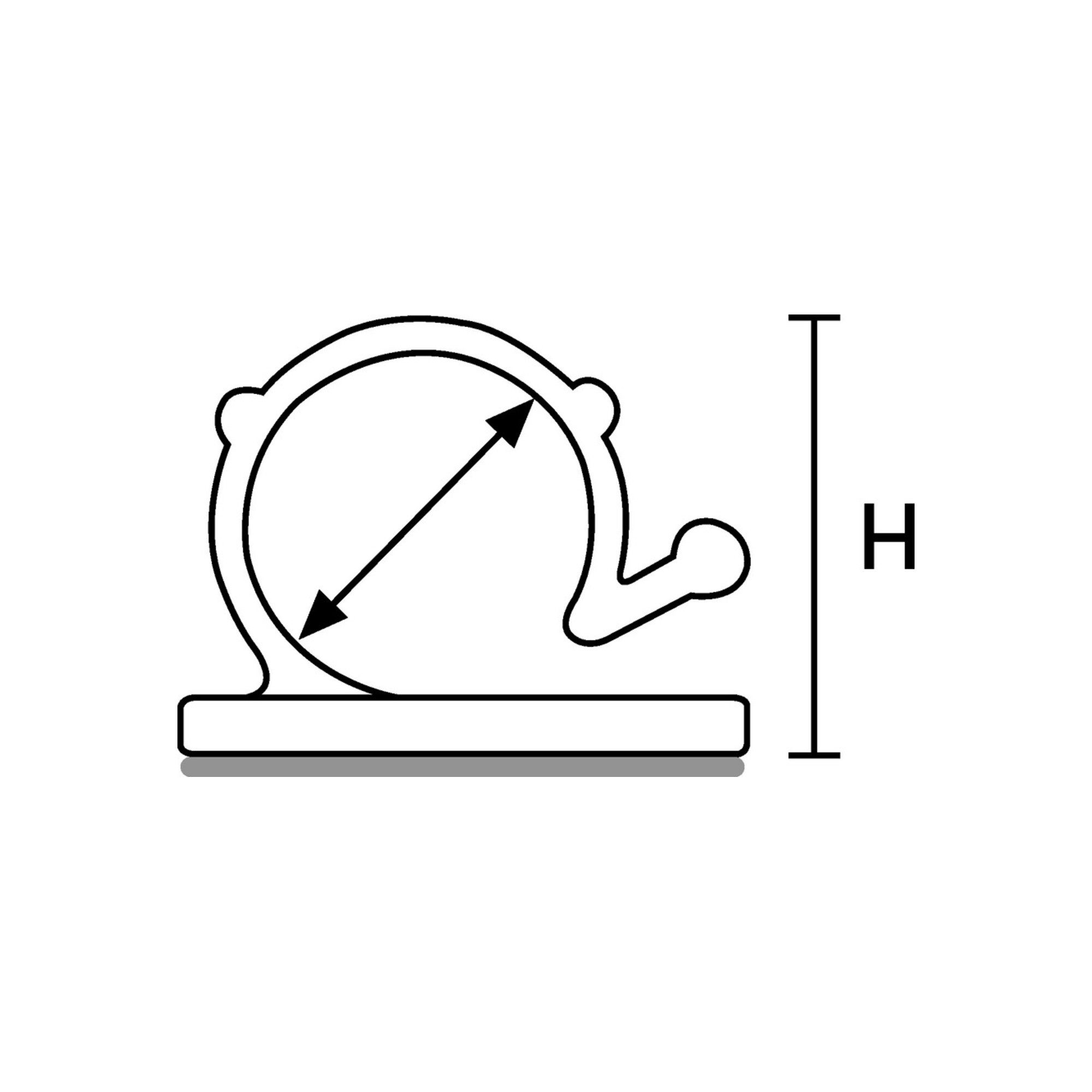 HellermannTyton Grundplatte HellermannTyton Befestigungssockel RA6-N66-NA 100 Stk
