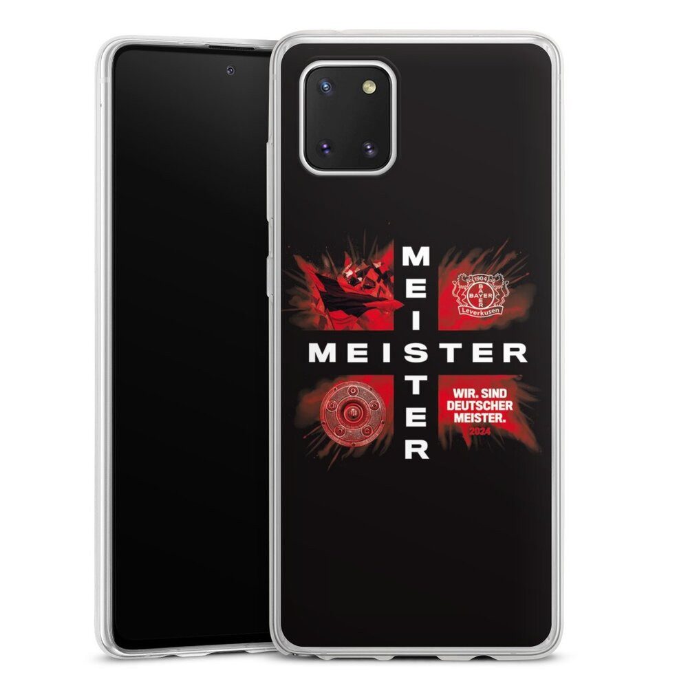 DeinDesign Handyhülle Bayer 04 Leverkusen Meister Offizielles Lizenzprodukt, Samsung Galaxy Note 10 lite Slim Case Silikon Hülle Ultra Dünn