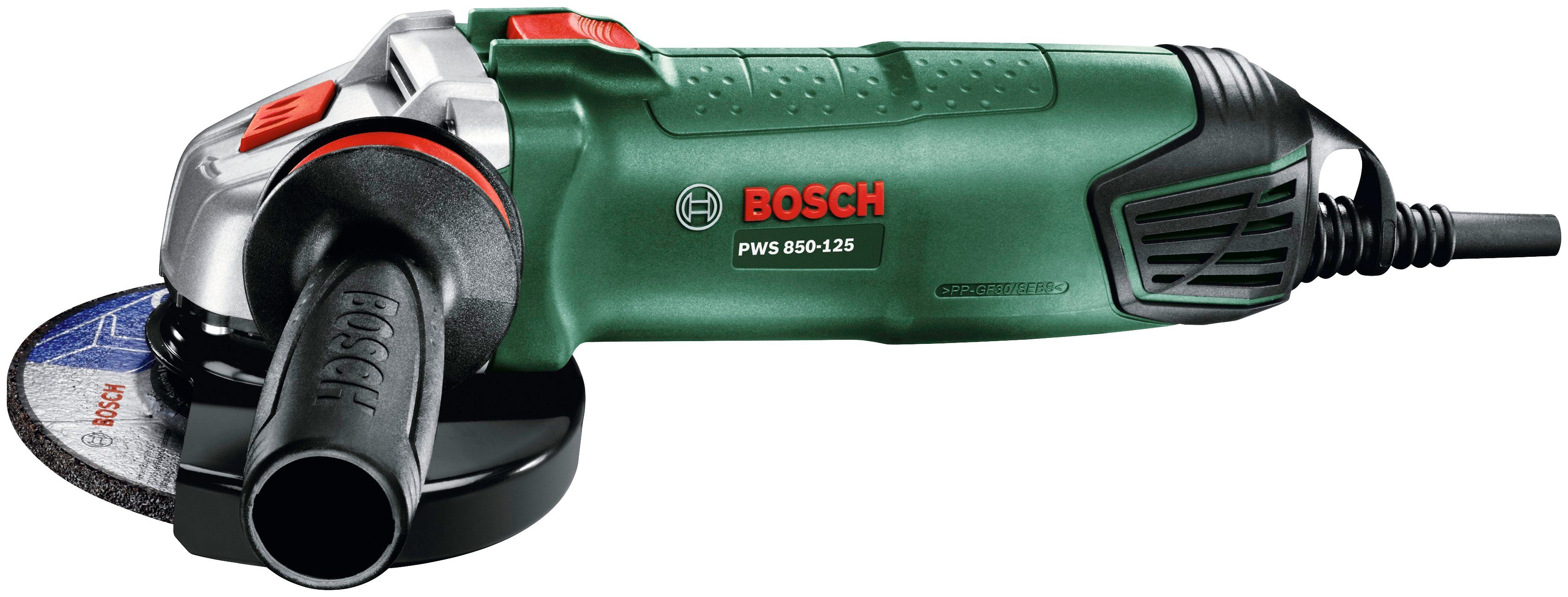 Bosch Home & Garden Winkelschleifer mit PWS Systembox 850-125