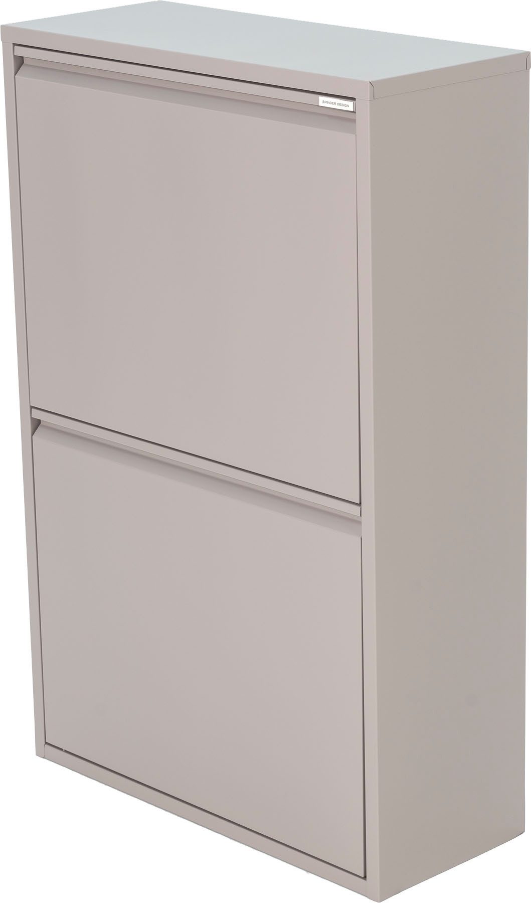 Spinder Design Mülltrennsystem GIGI 4, Stahl-Abfalltrennsystem mit 4x 18,5-Liter-Inneneimern