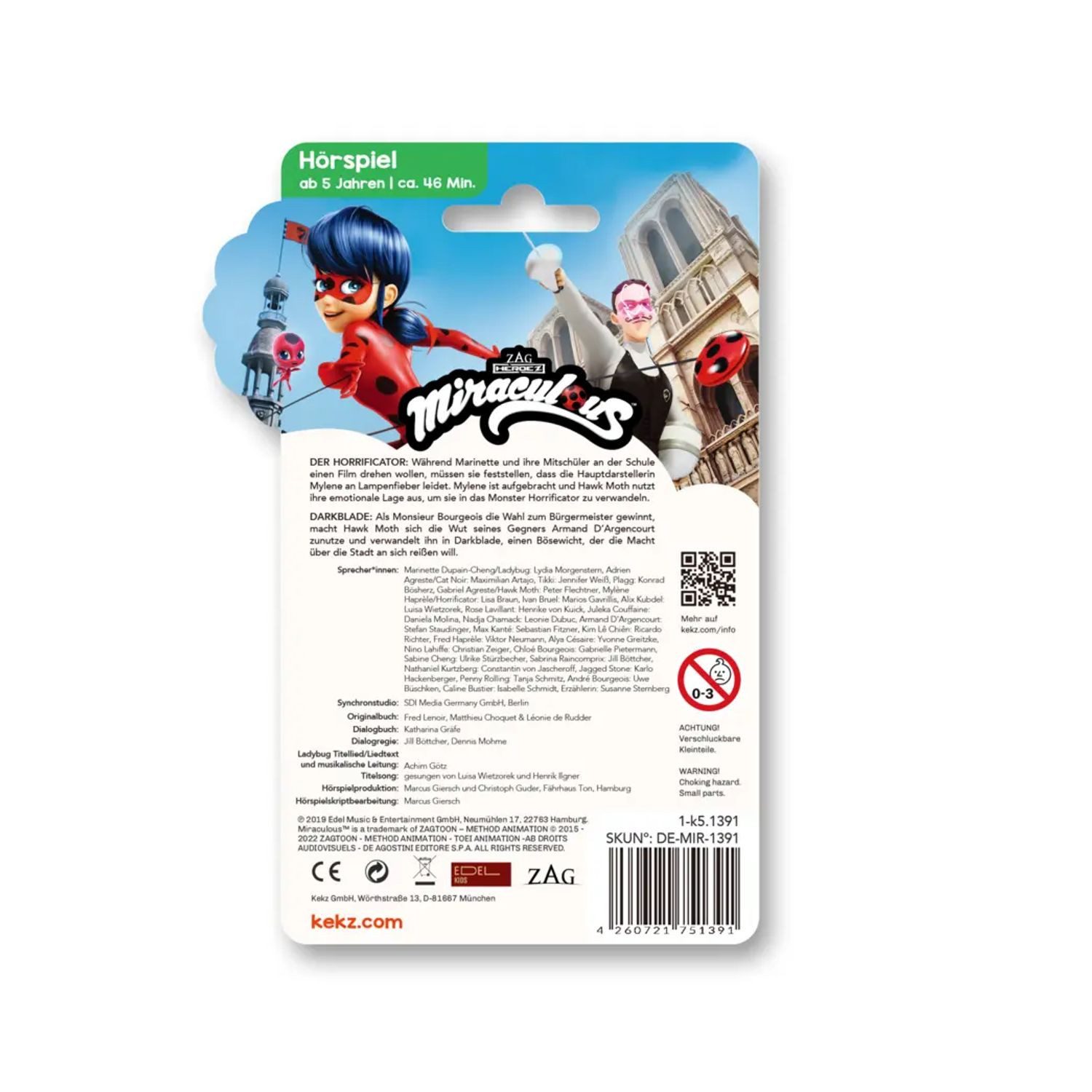 Kekz Hörspiel Miraculous - Der Horrificator / Darkblate,1 Audio-Chip
