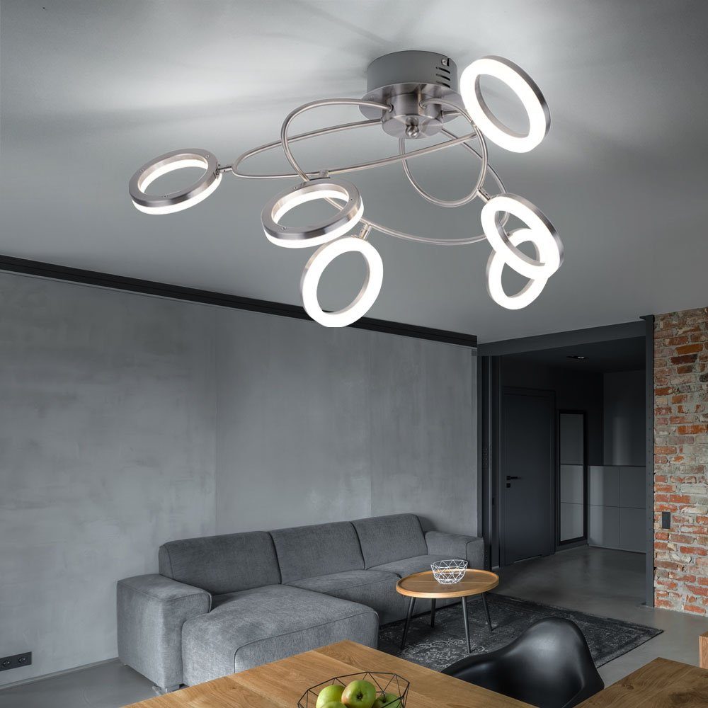 WOFI LED Deckenleuchte, LED-Leuchtmittel fest verbaut, Warmweiß, Deckenleuchte dimmbar LED Deckenlampe