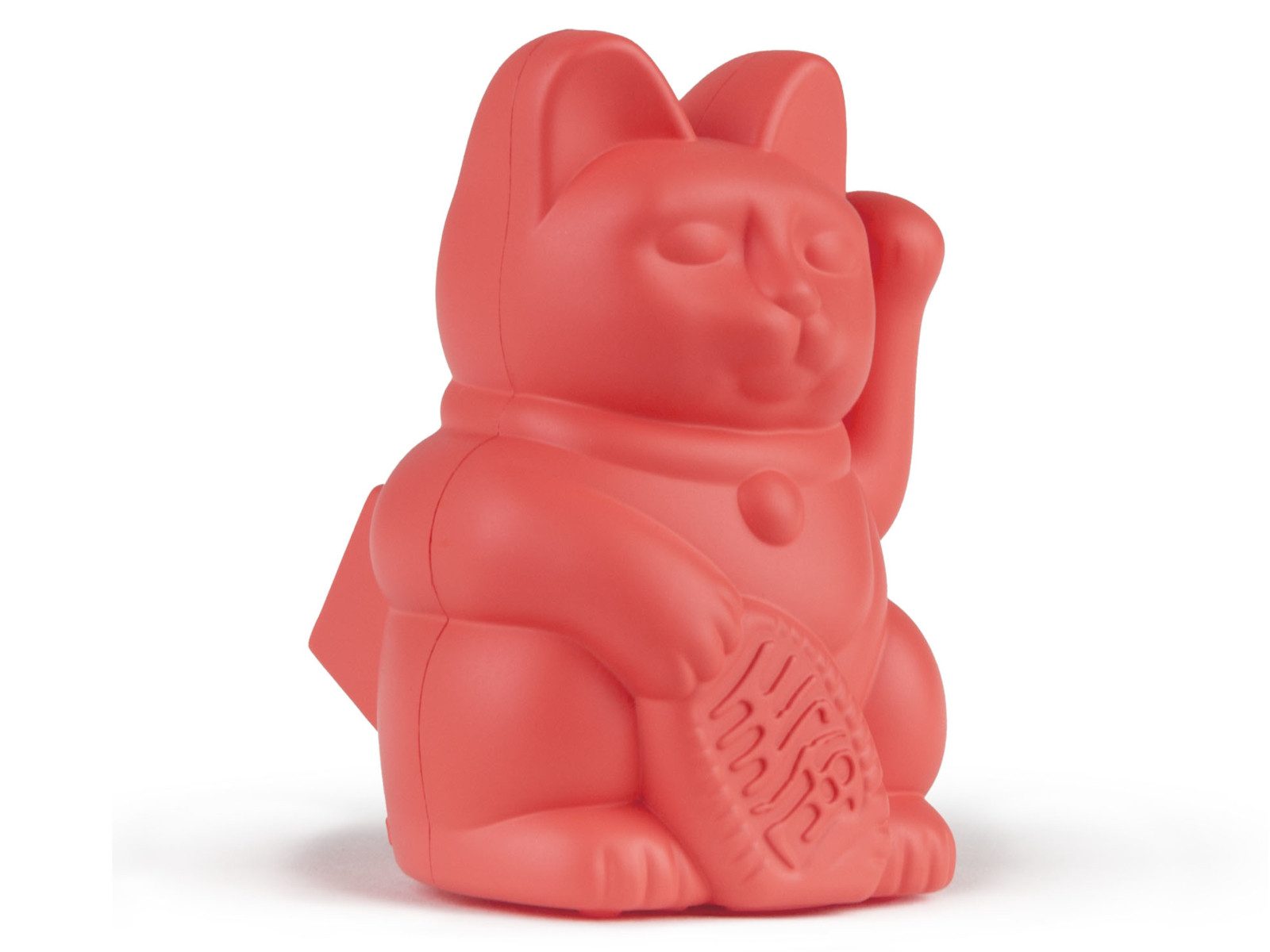 Donkey Products Dekofigur Lucky Cat Solar Winkekatze neon orange 6,5cm günstig online kaufen